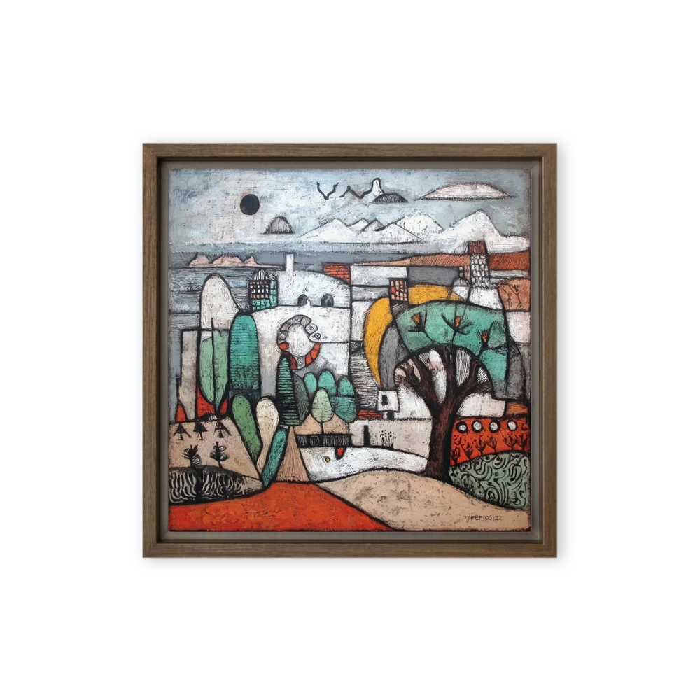Coastal Village Symphony | Art Print