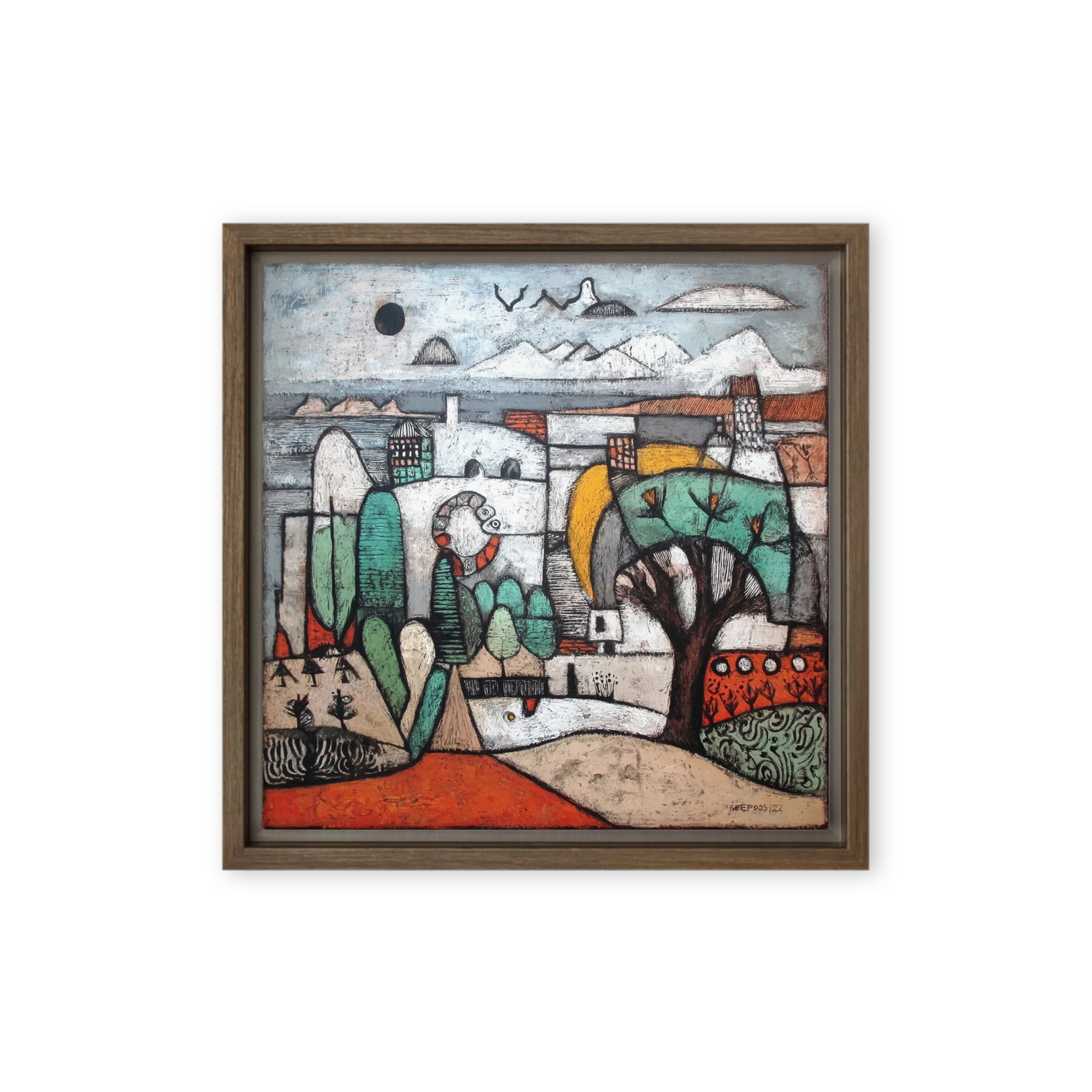Coastal Village Symphony | Art Print