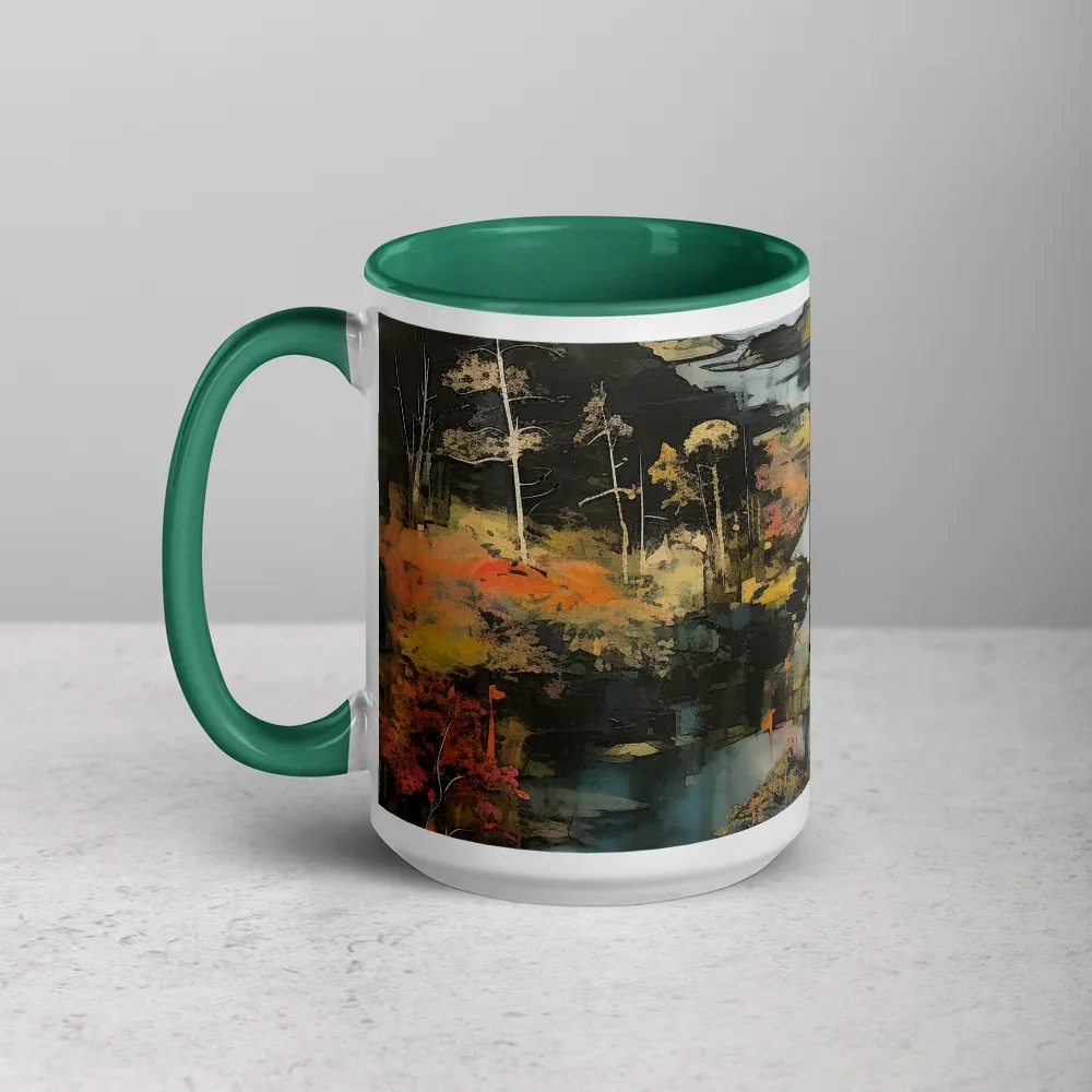 Valley of Muted Echoes 
 Mug with Yellow inside