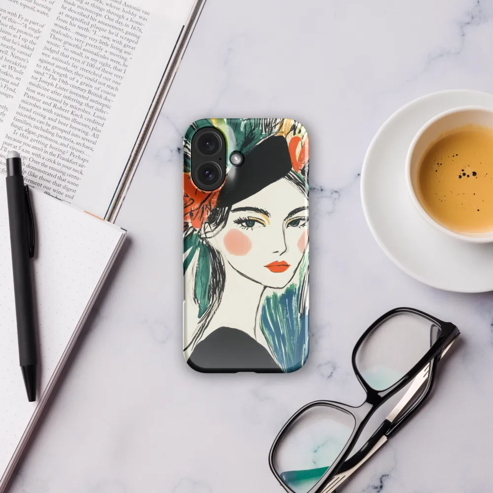Floral Headdress Portrait 
 iPhone 13 mini | Tough Case