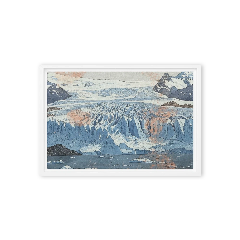 Peach Glacier Ukiyo-e | Art Print