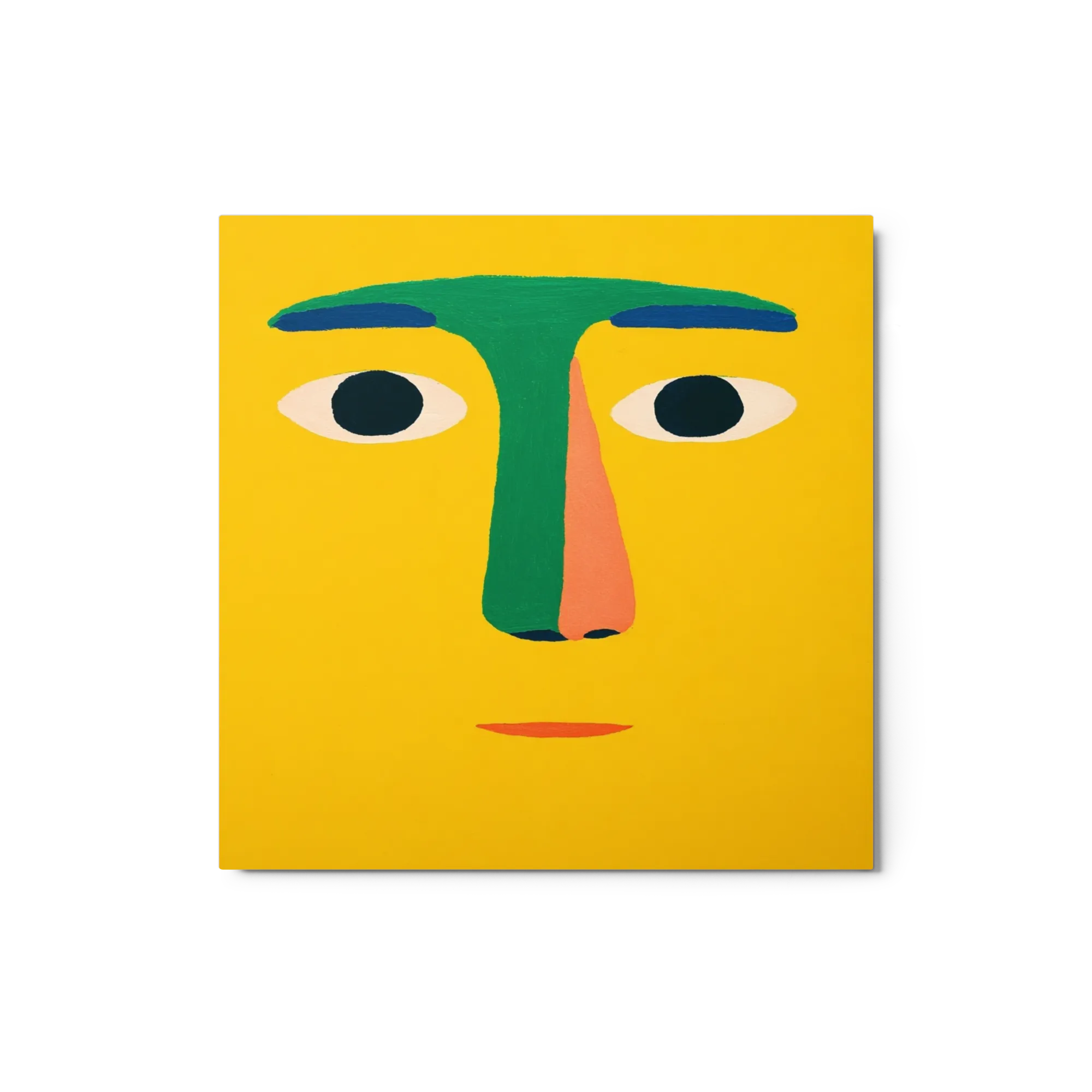 Portret in Geel en Groen