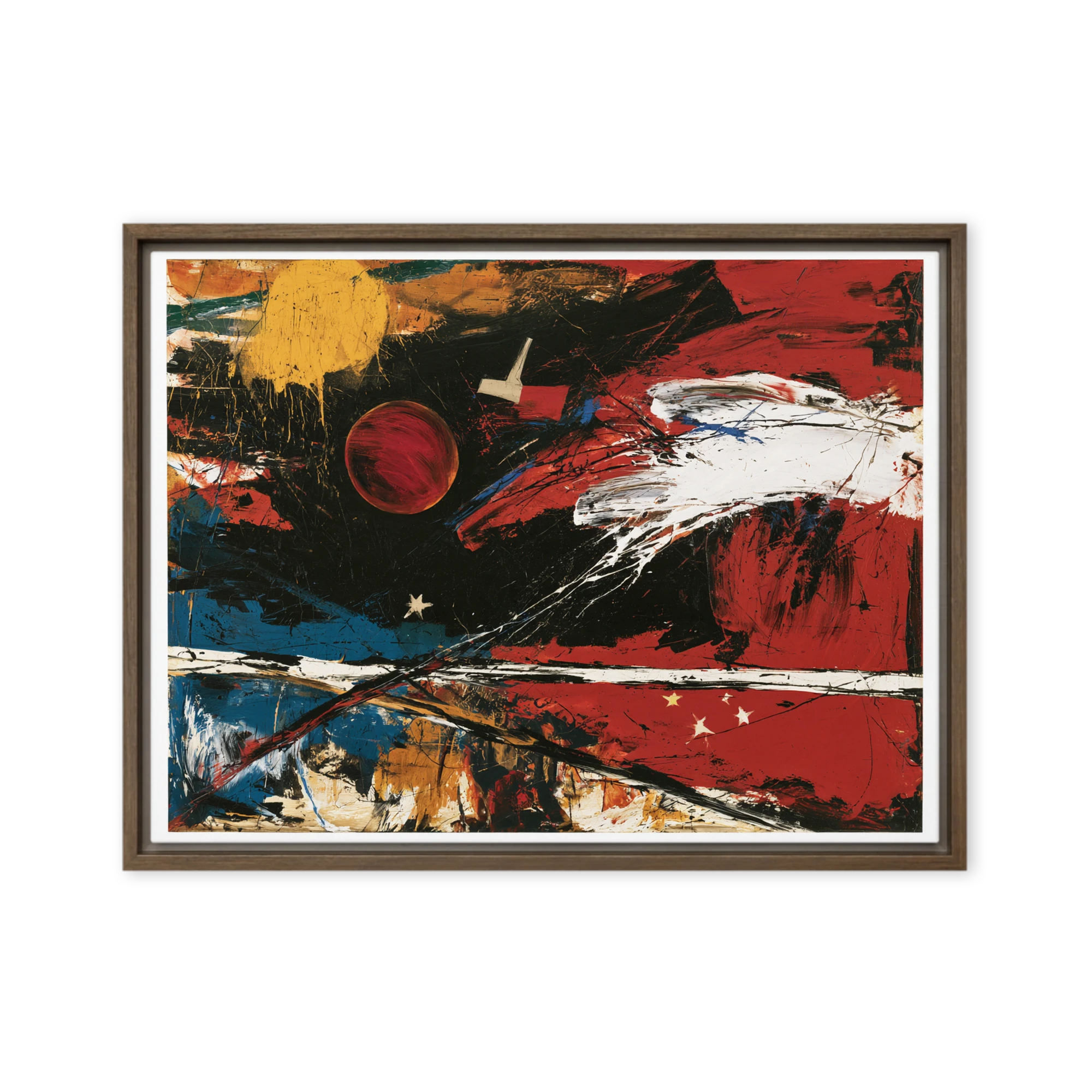 Cosmic Red Sphere | Art Print