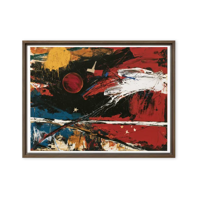 Cosmic Red Sphere | Art Print