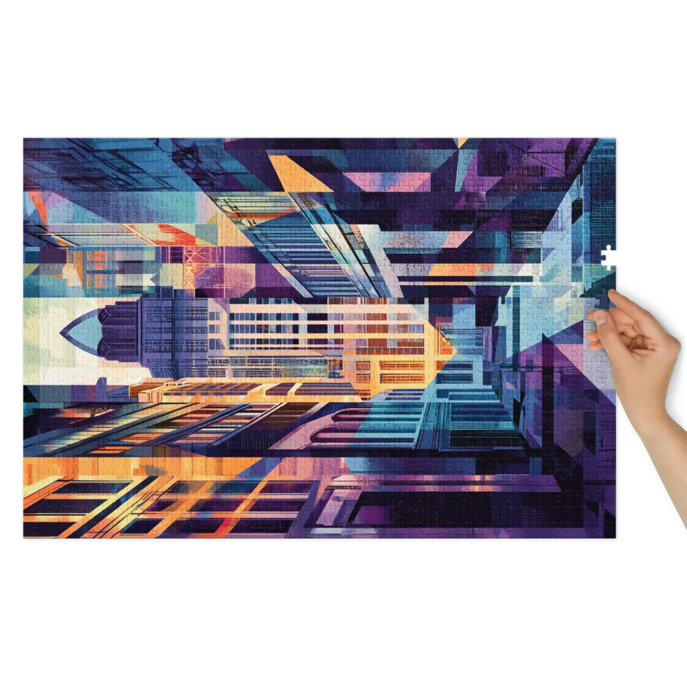 Abstract Cityscape Art | Jigsaw Puzzle (252/520 pieces)