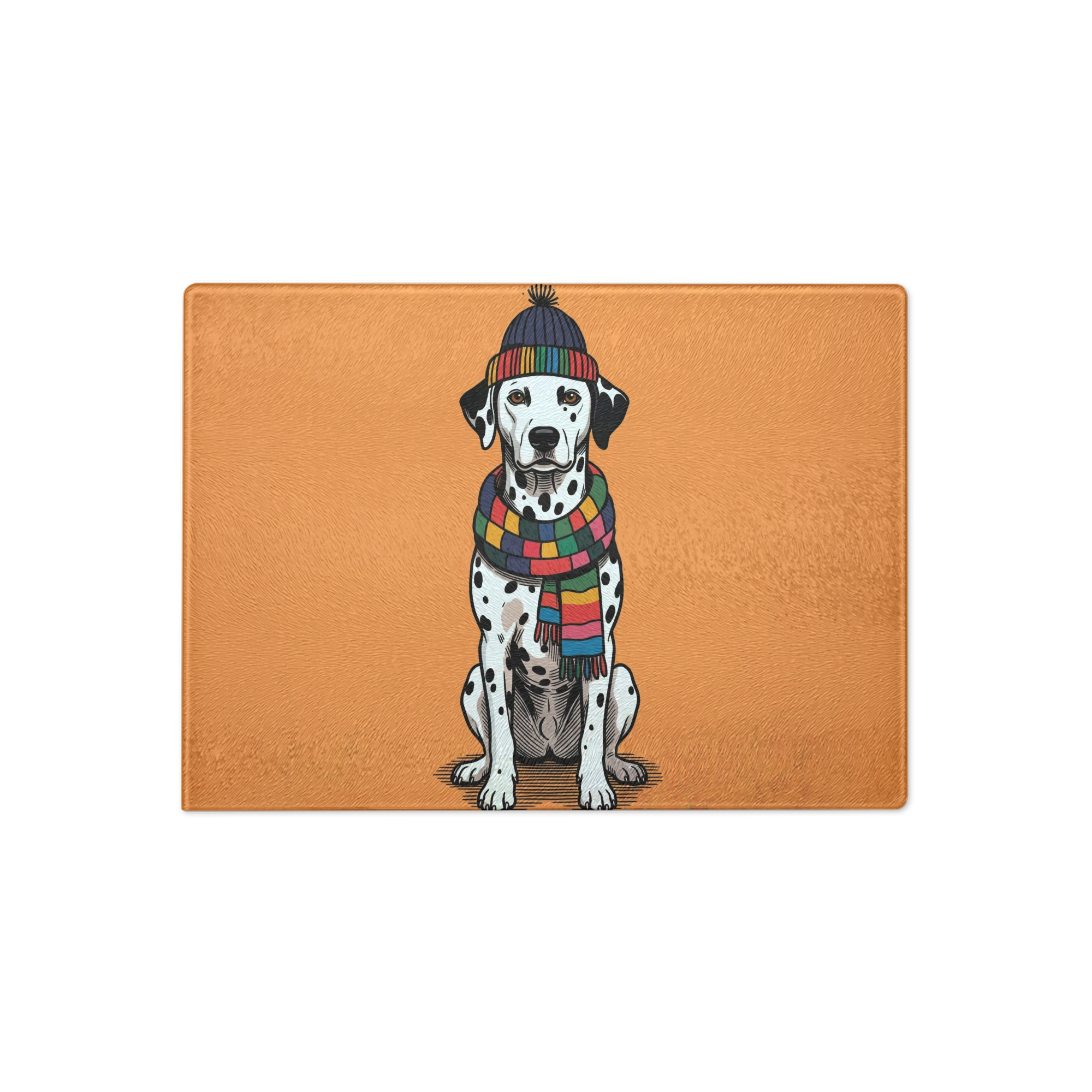 Winter Pop Art — Beanie & Scarf — Cutting Board