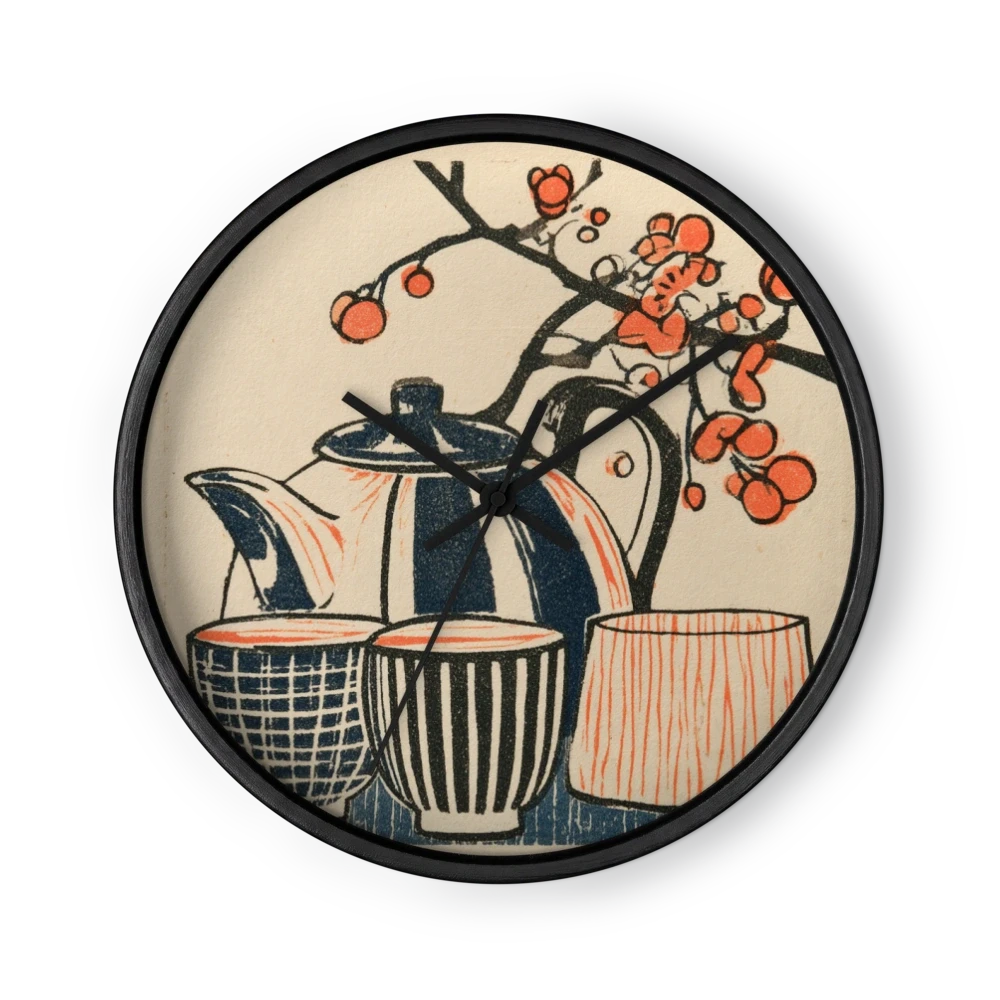 Teapot and Red Berries