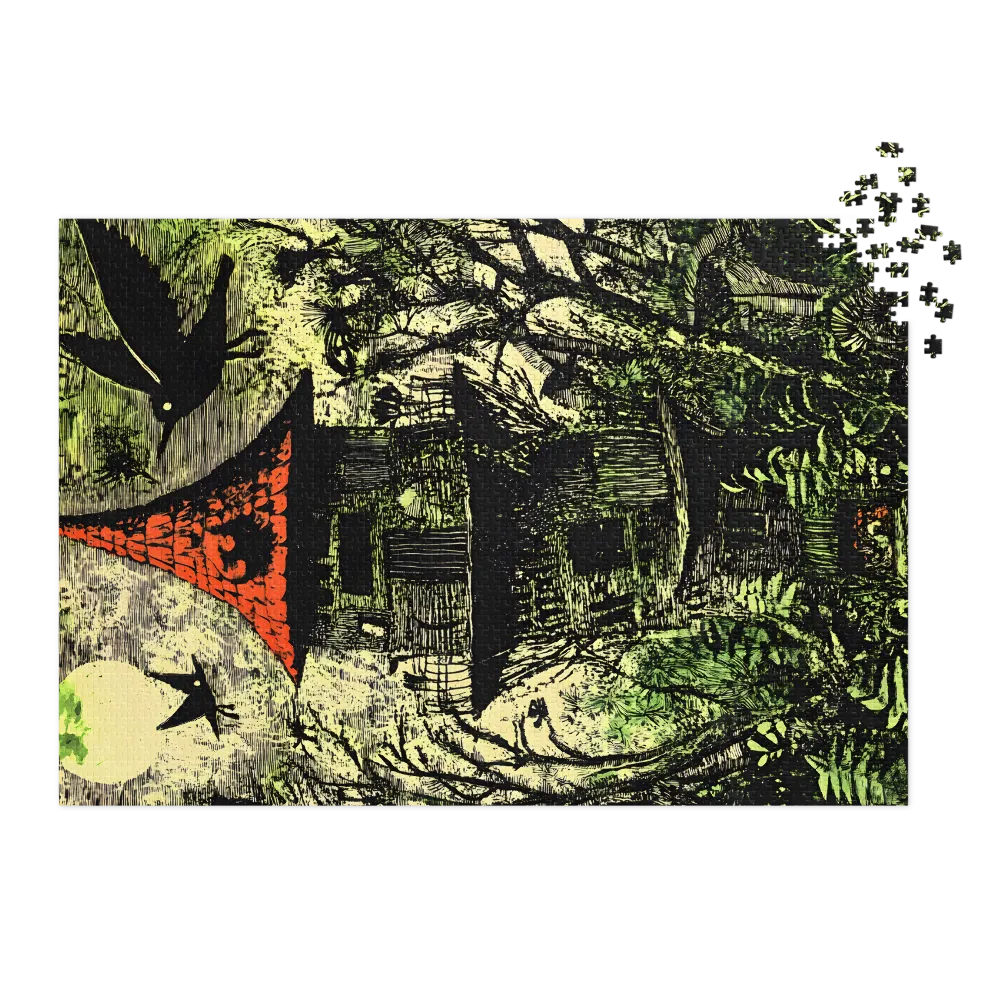Fantastical Tower in Forest