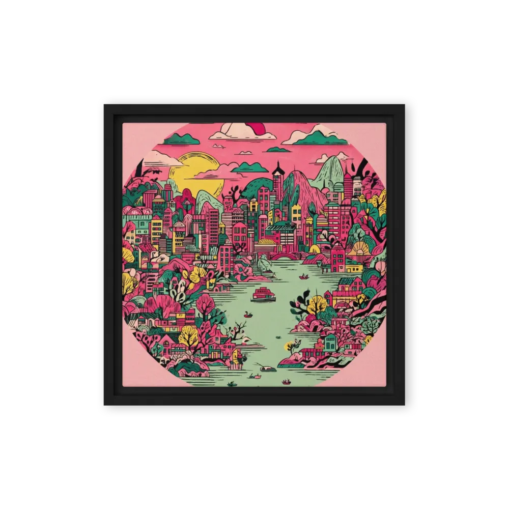 Pink Metropolis Panorama | Art Print