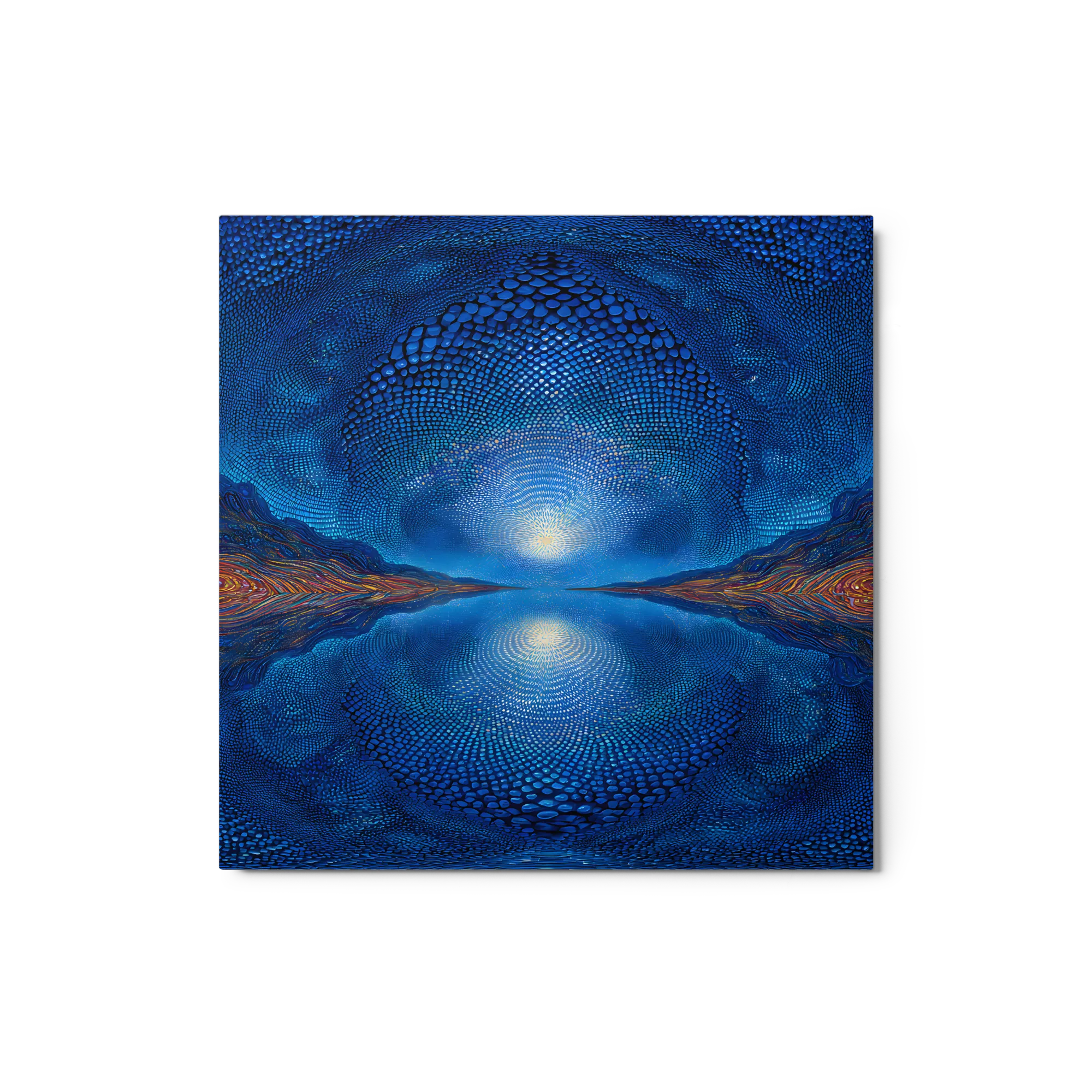 Luminous Blue Mirror