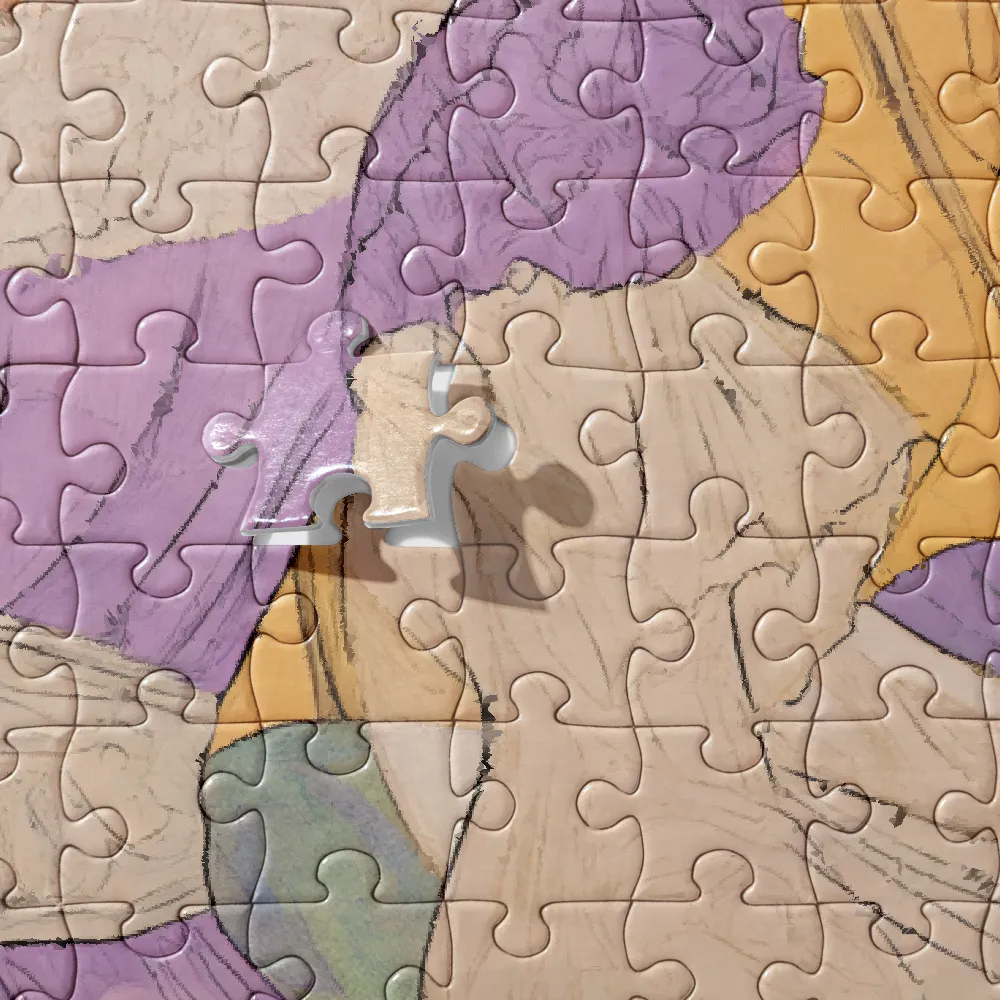 Art Nouveau Woman 
 Jigsaw Puzzle