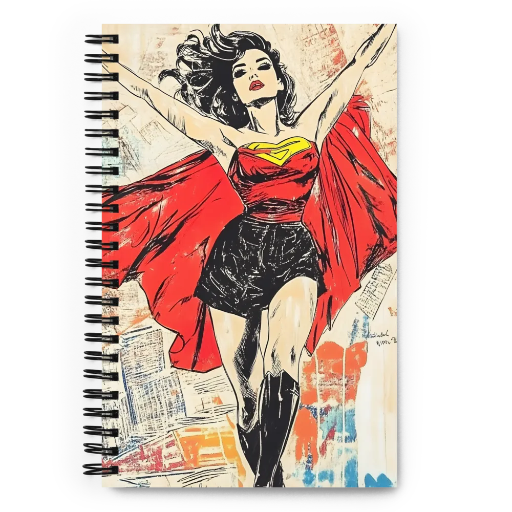 Empowered Superhero Pop Art 
 Spiral Notebook | 140 pages