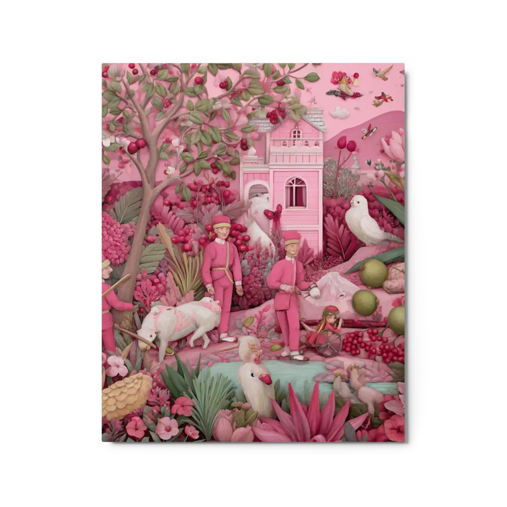 The Pink Garden Whimsy | Art Print