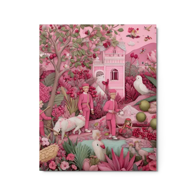 The Pink Garden Whimsy | Art Print