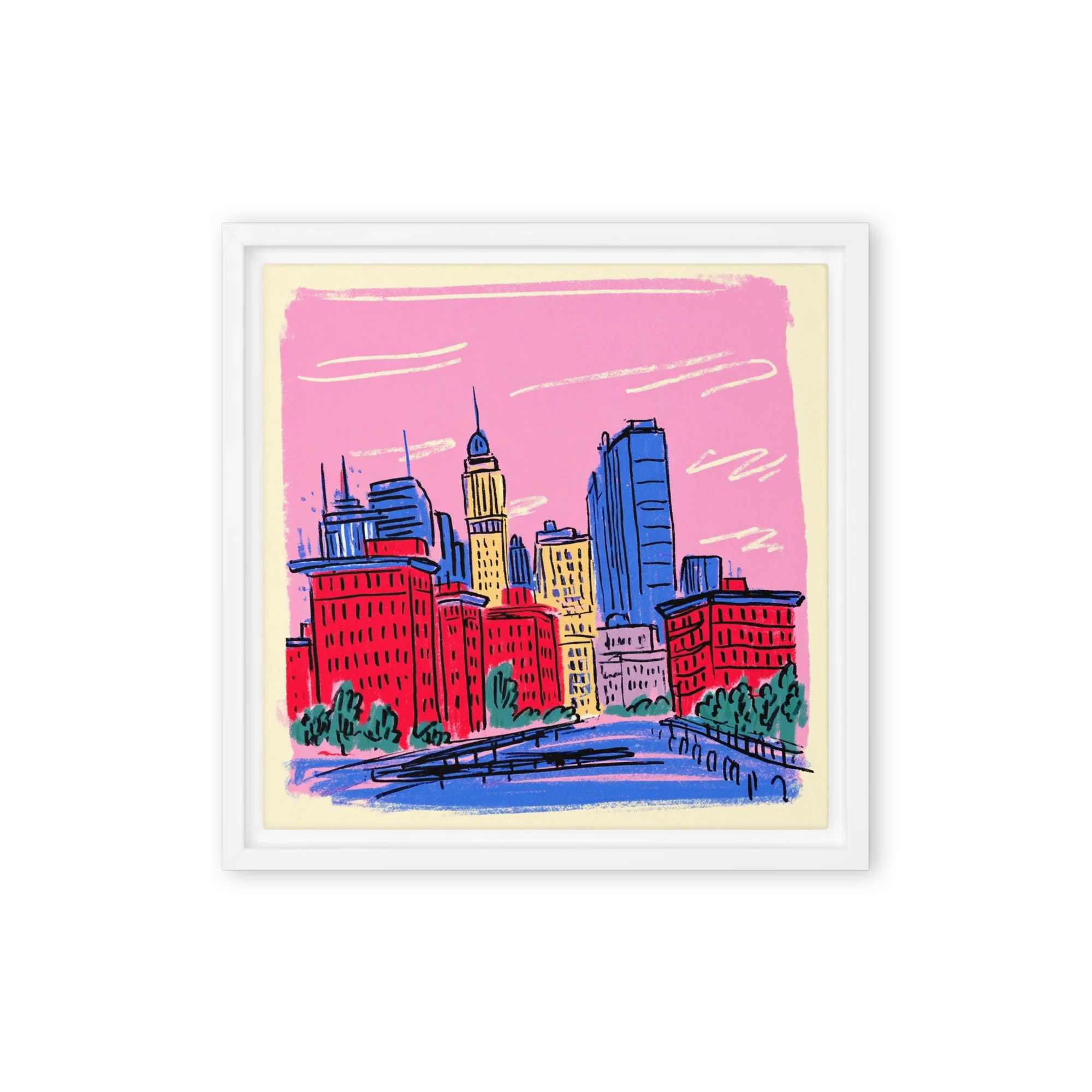 Pink Skyline Metropolis