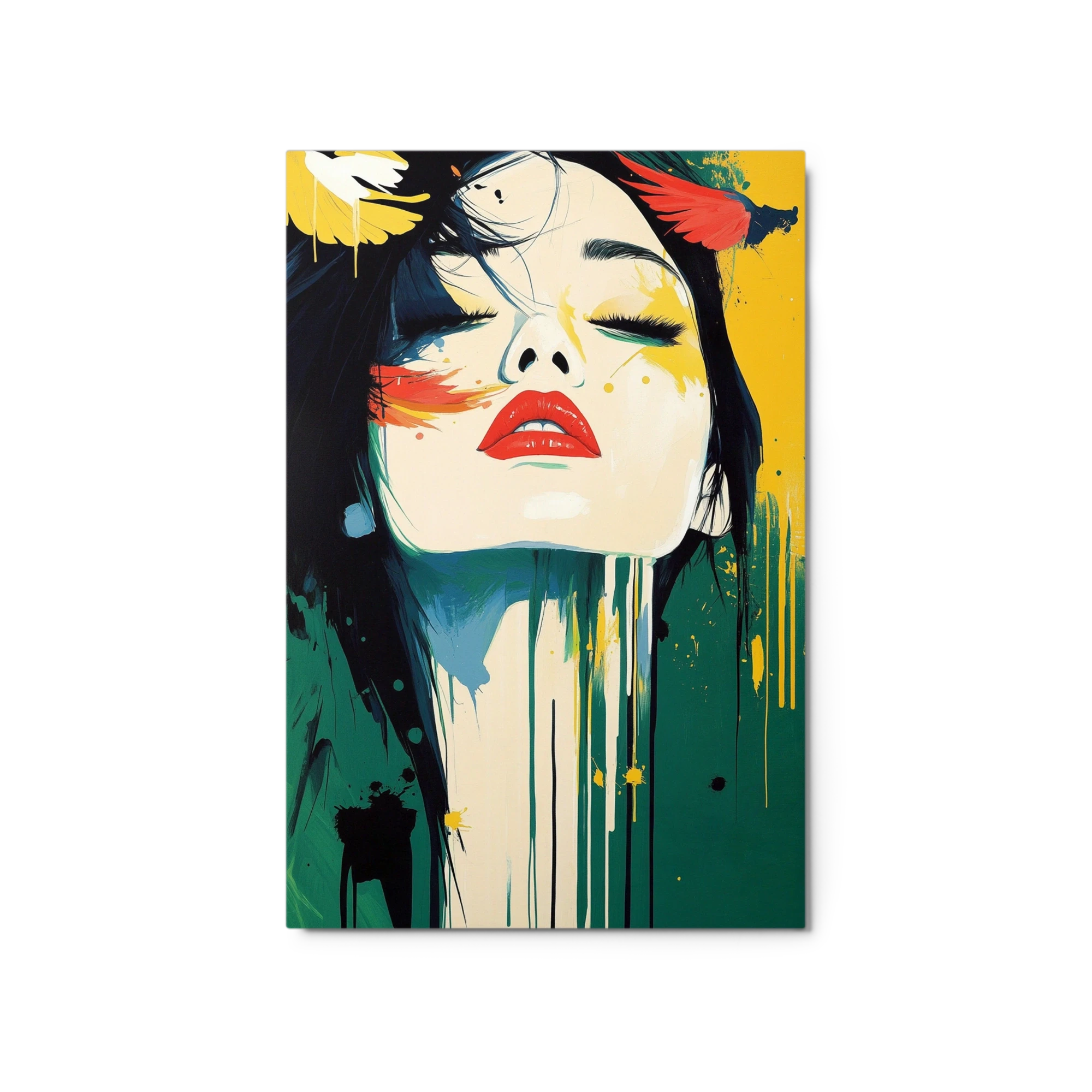 Bold Female Portrait in Vibrant Colors