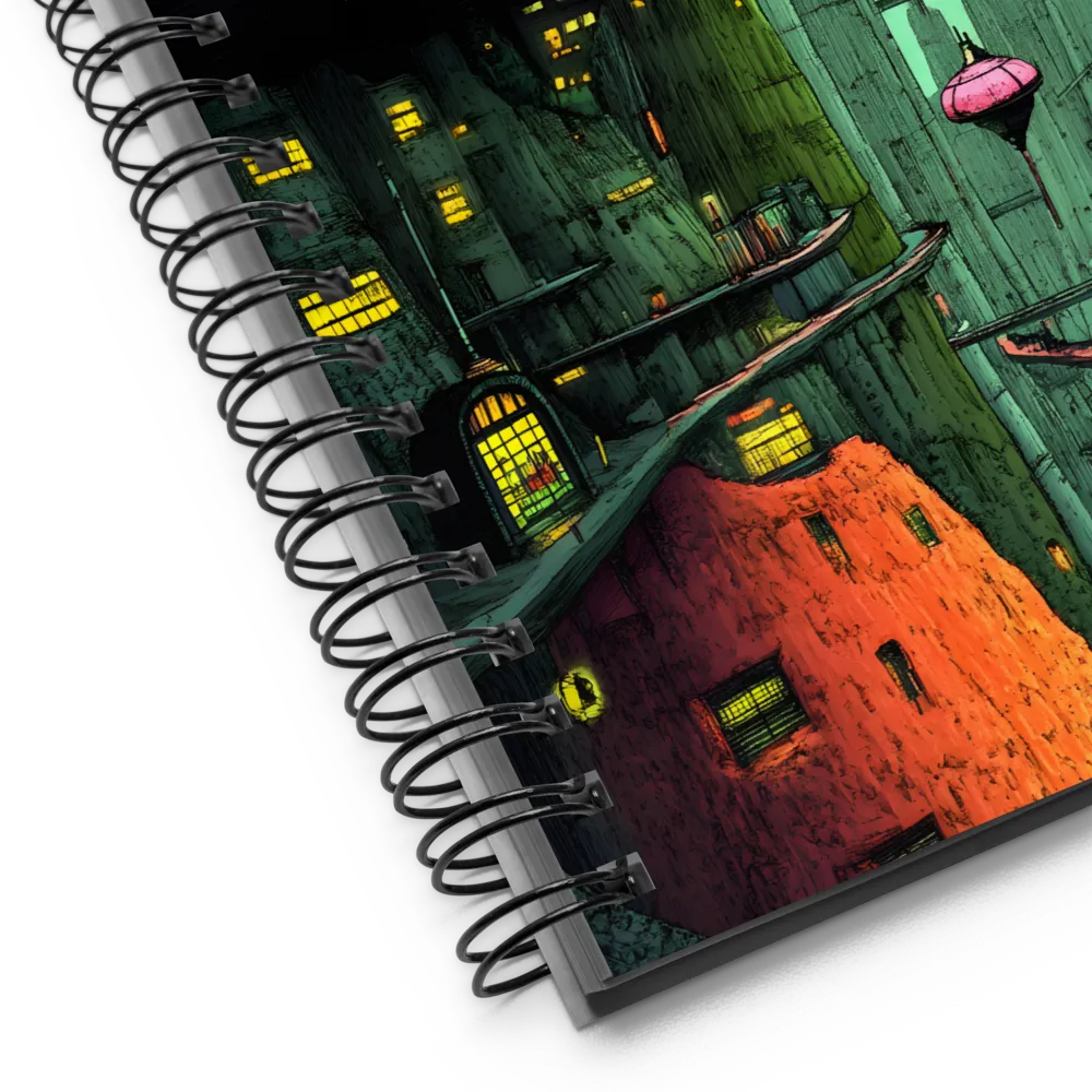 Retro Sci-Fi Metropolis 
 Spiral Notebook | 140 pages