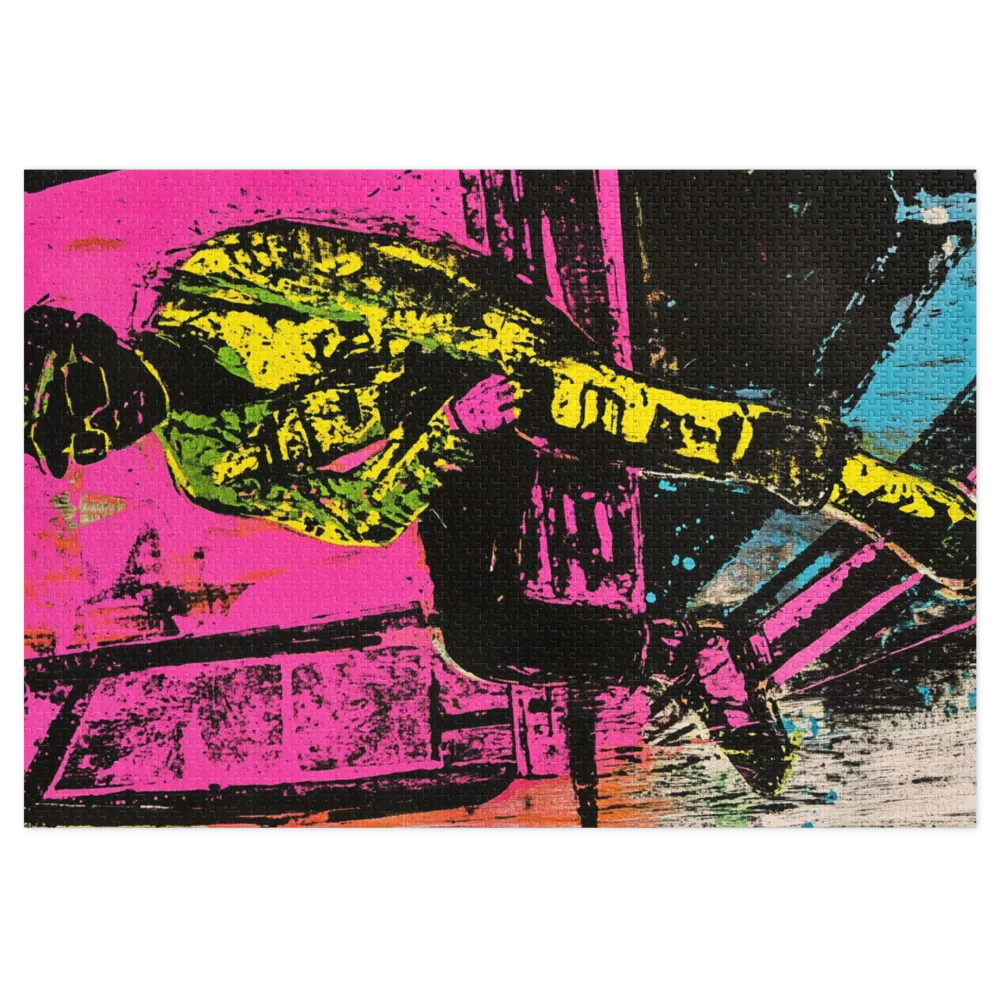 Neon Rebel 
 Jigsaw Puzzle in Tin Box