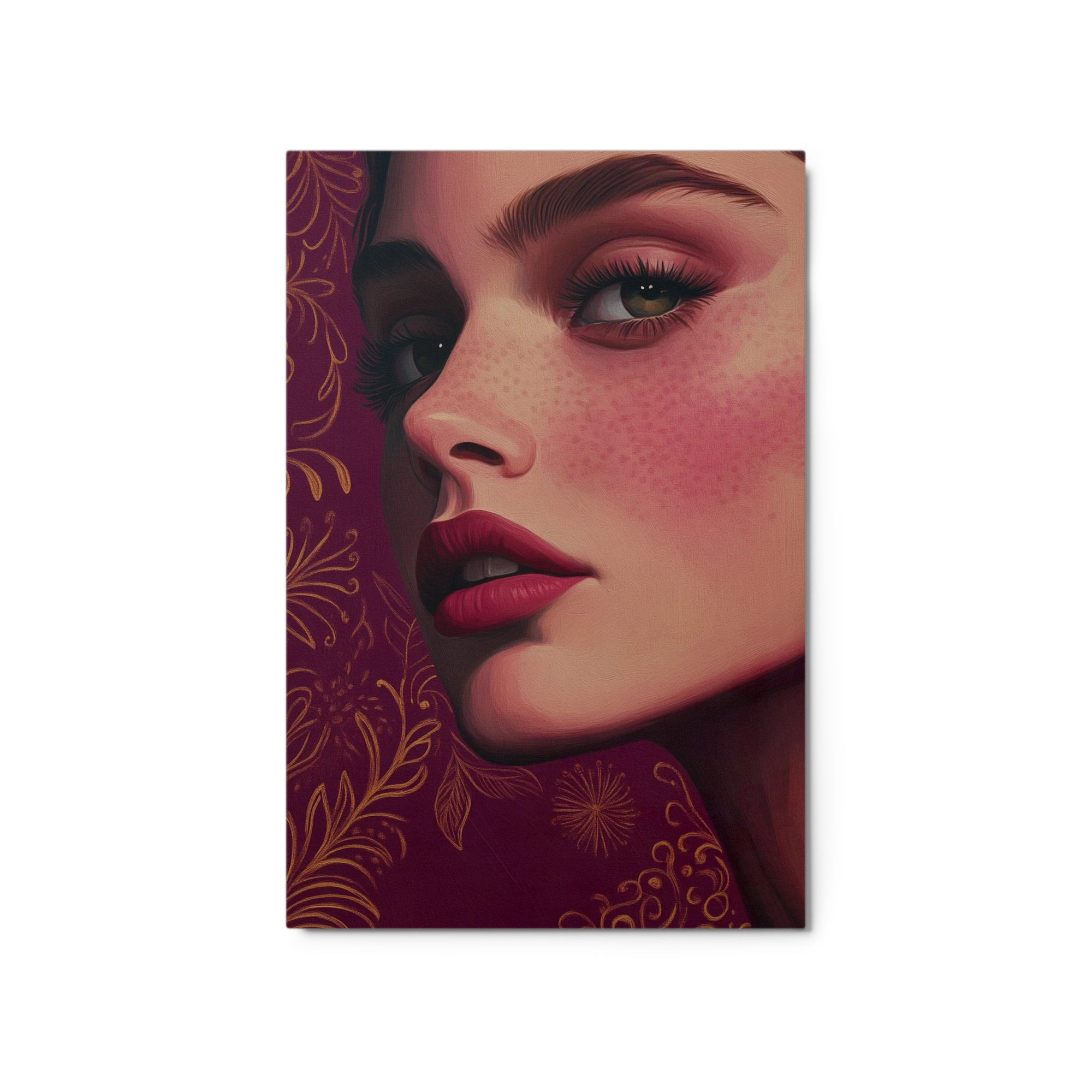 Portrait of a Freckled Woman