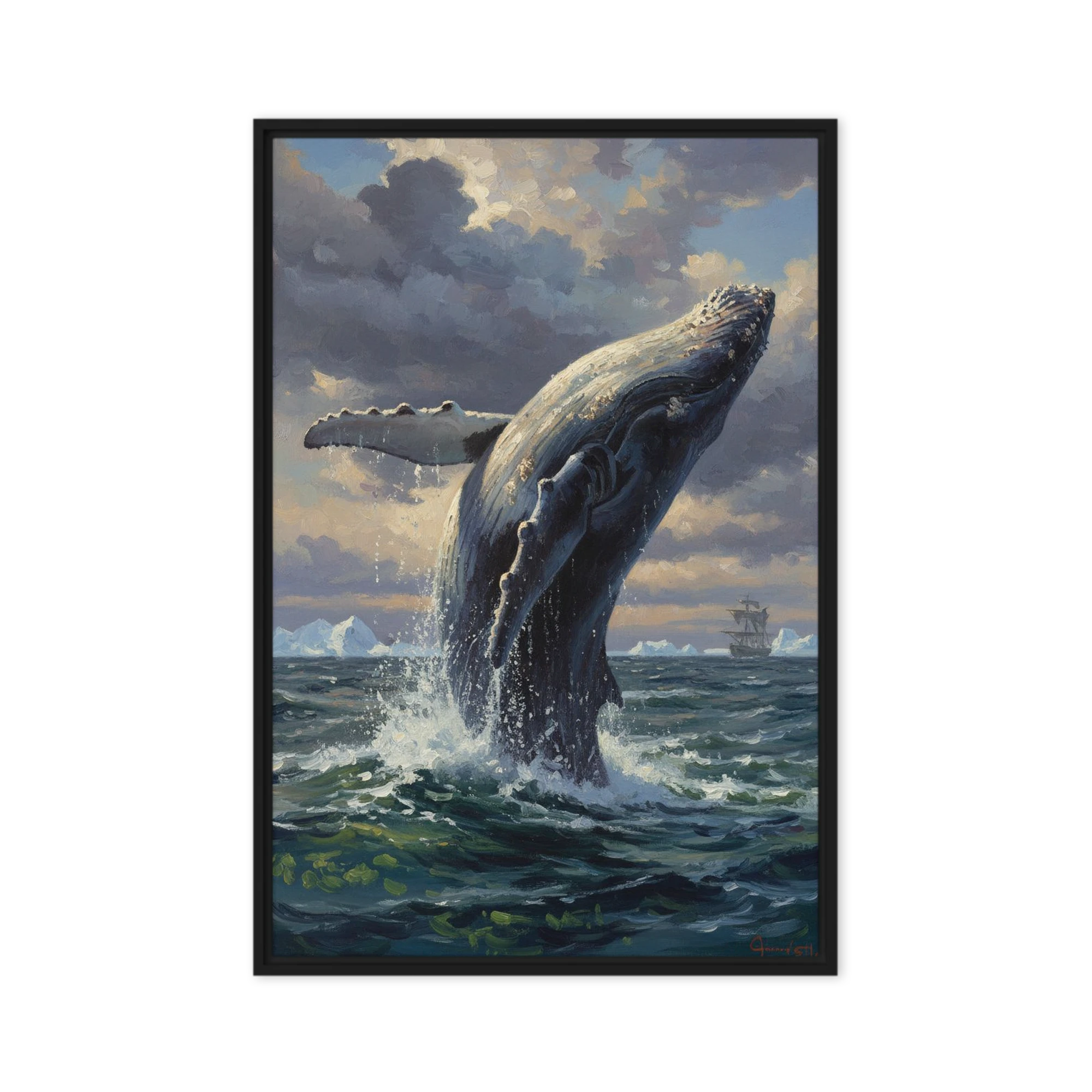 Breaching Whale
