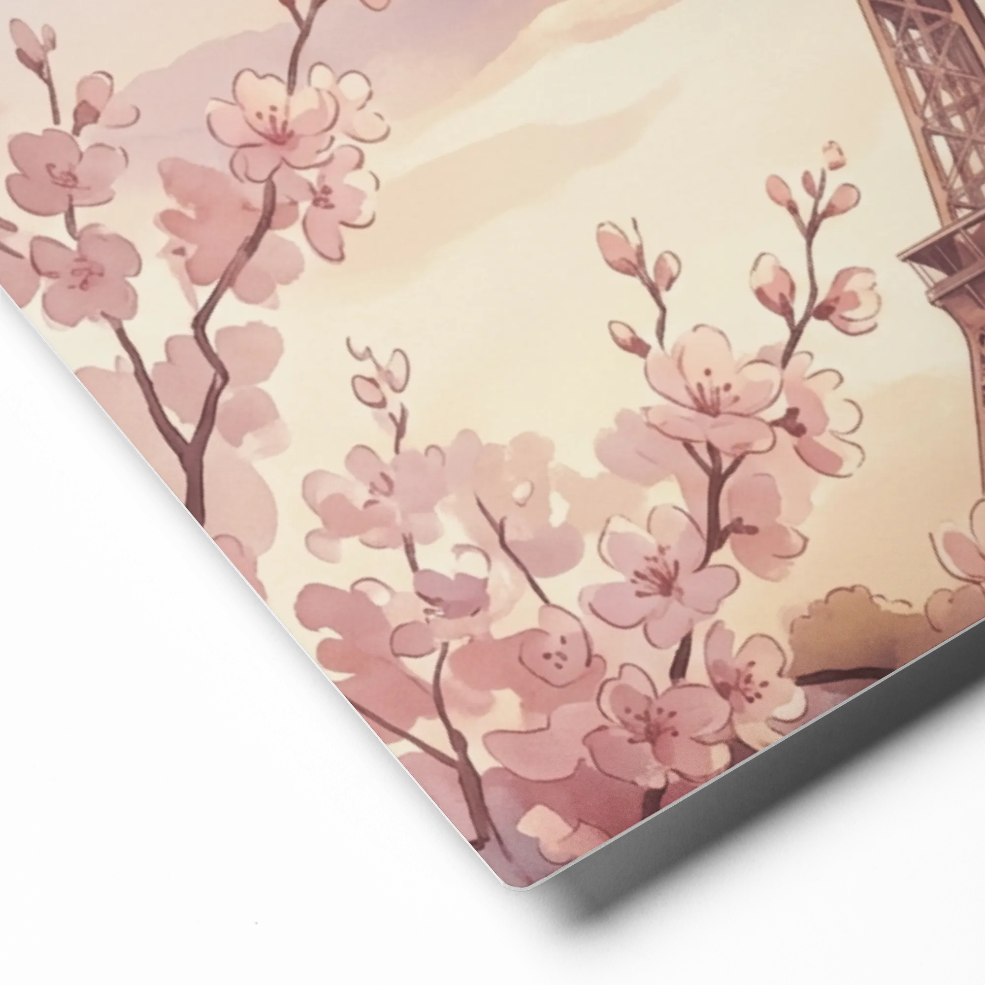 Paris in Springtime 
 Canvas | 8″x 8″