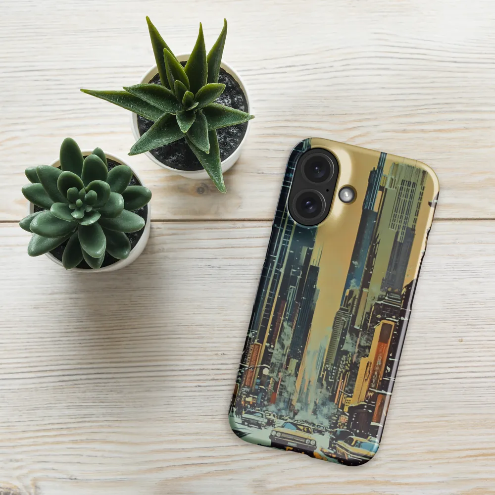 Winter Cityscape Painting 
 iPhone 16 Pro | Tough Case