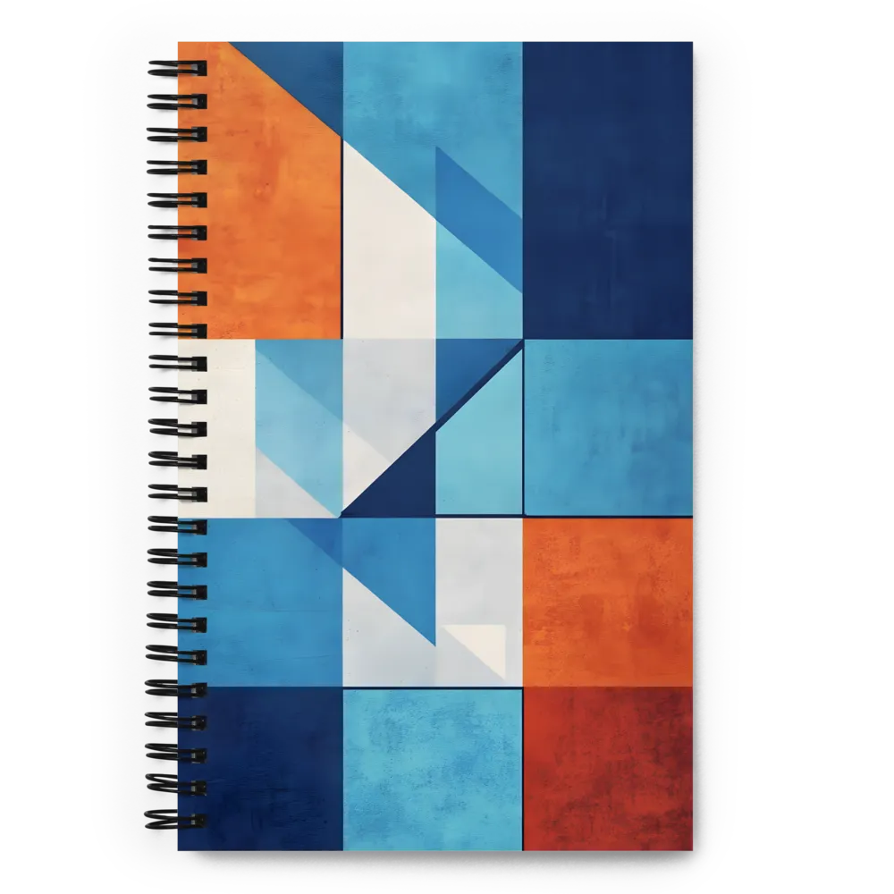 Geometric Color Block Study 
 Spiral Notebook | 140 pages