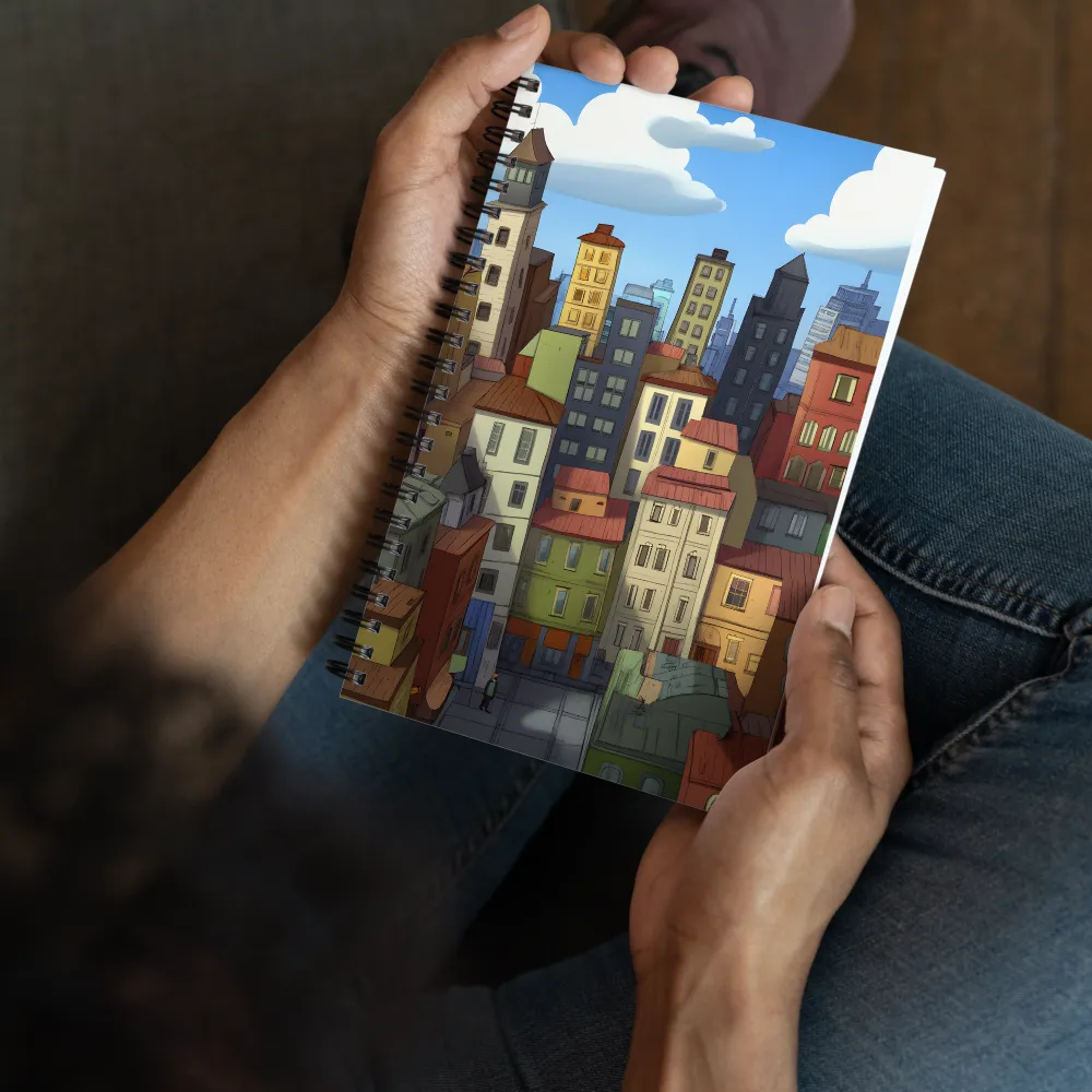 Colorful City Rooftops 
 Spiral Notebook | 140 pages