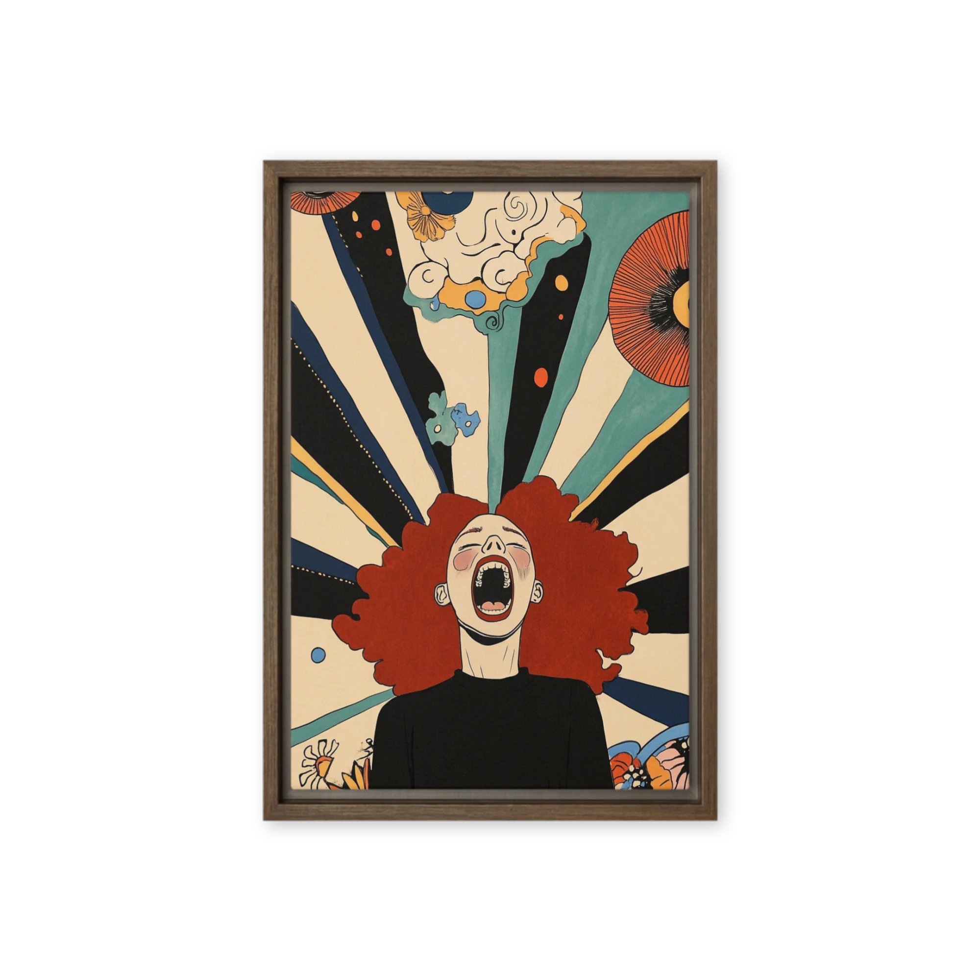 Screaming Woman Illustration