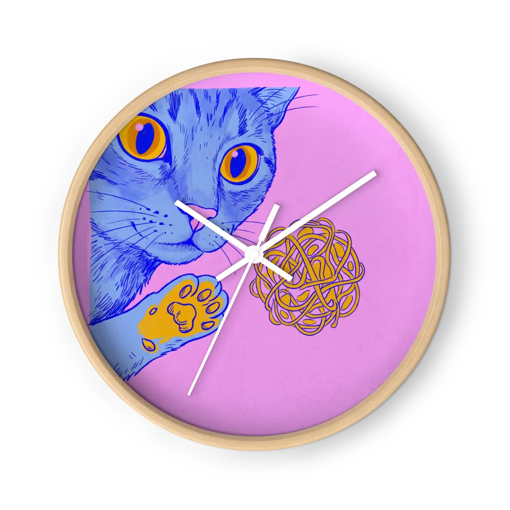 Blue Cat and Yellow Yarn
