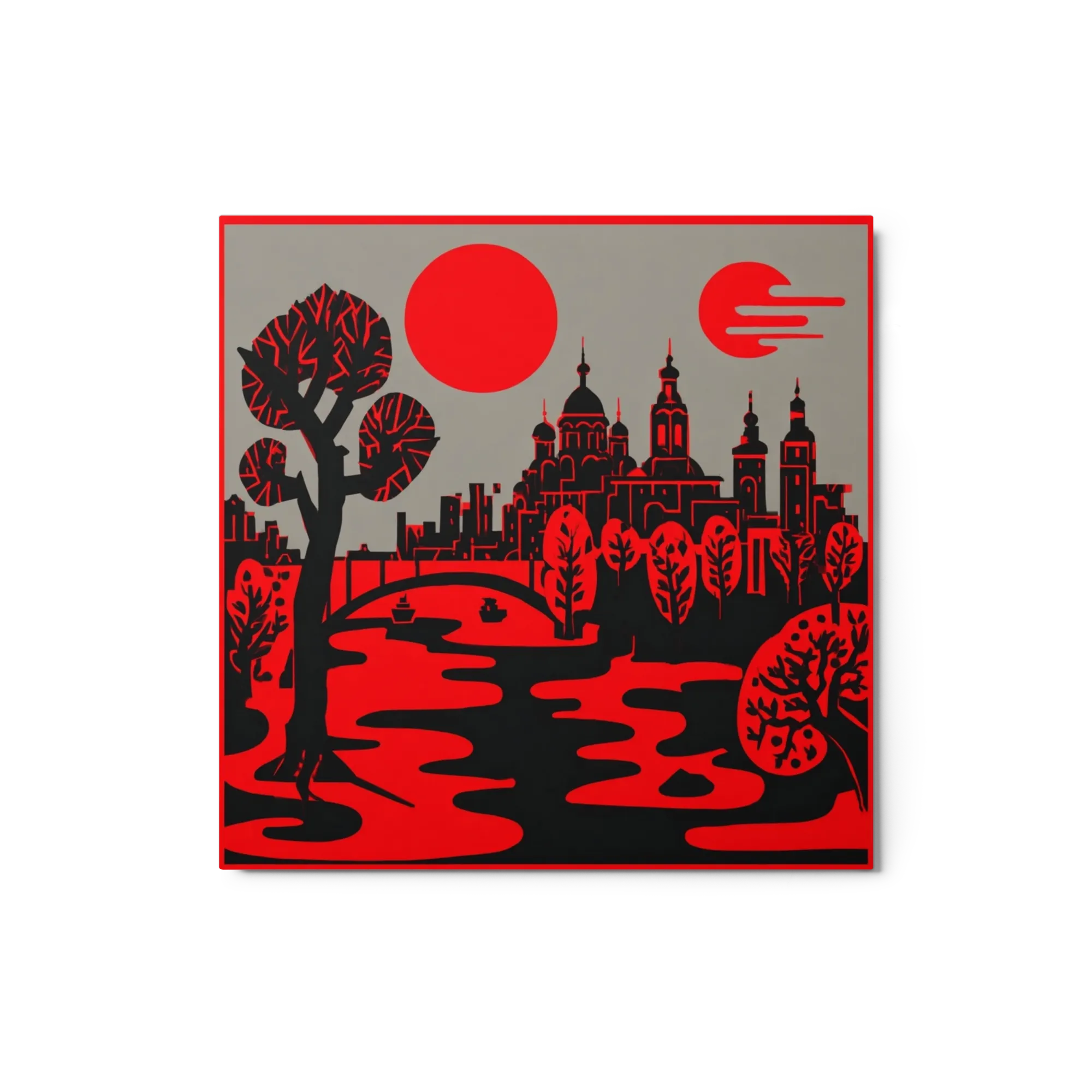 Karmozijnrode Skyline