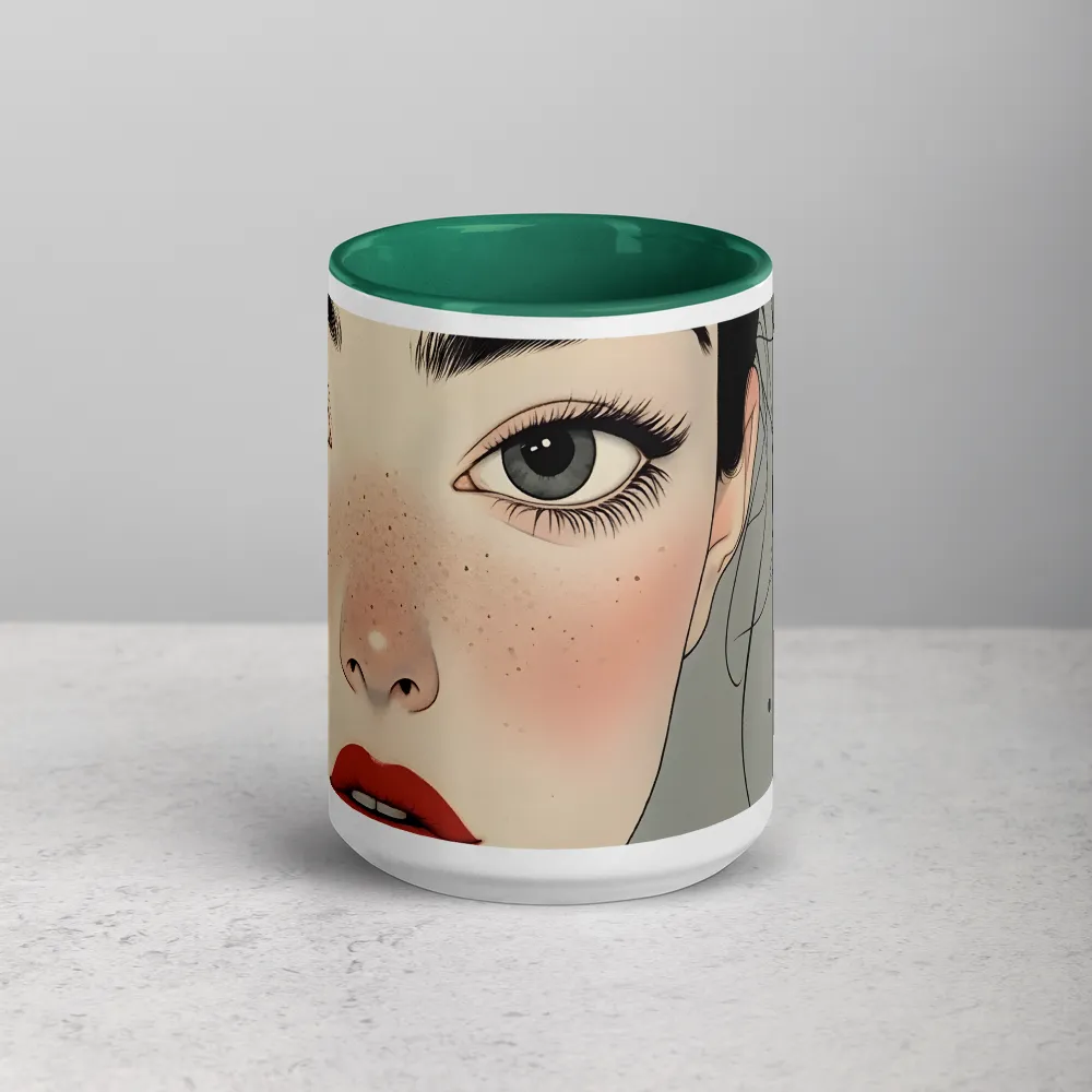 Freckled Grace 
 Mug with Red inside