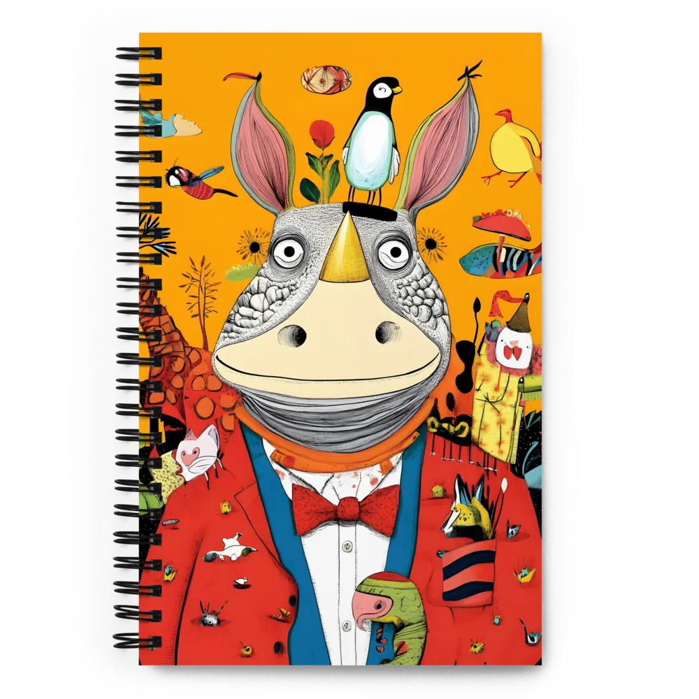 The Dapper Rhino's Gathering 
 Spiral Notebook | 140 pages