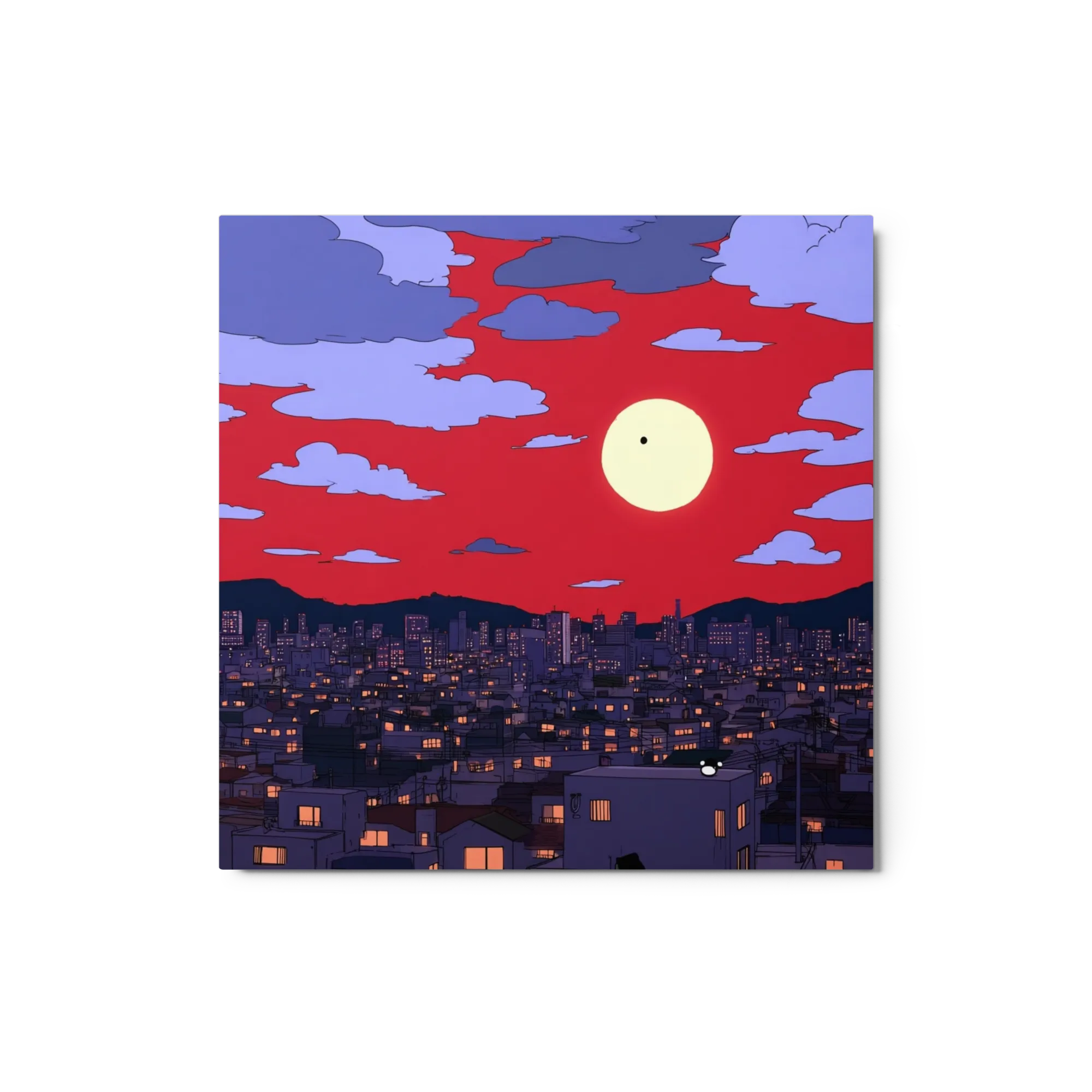 Red Sky Over the City
