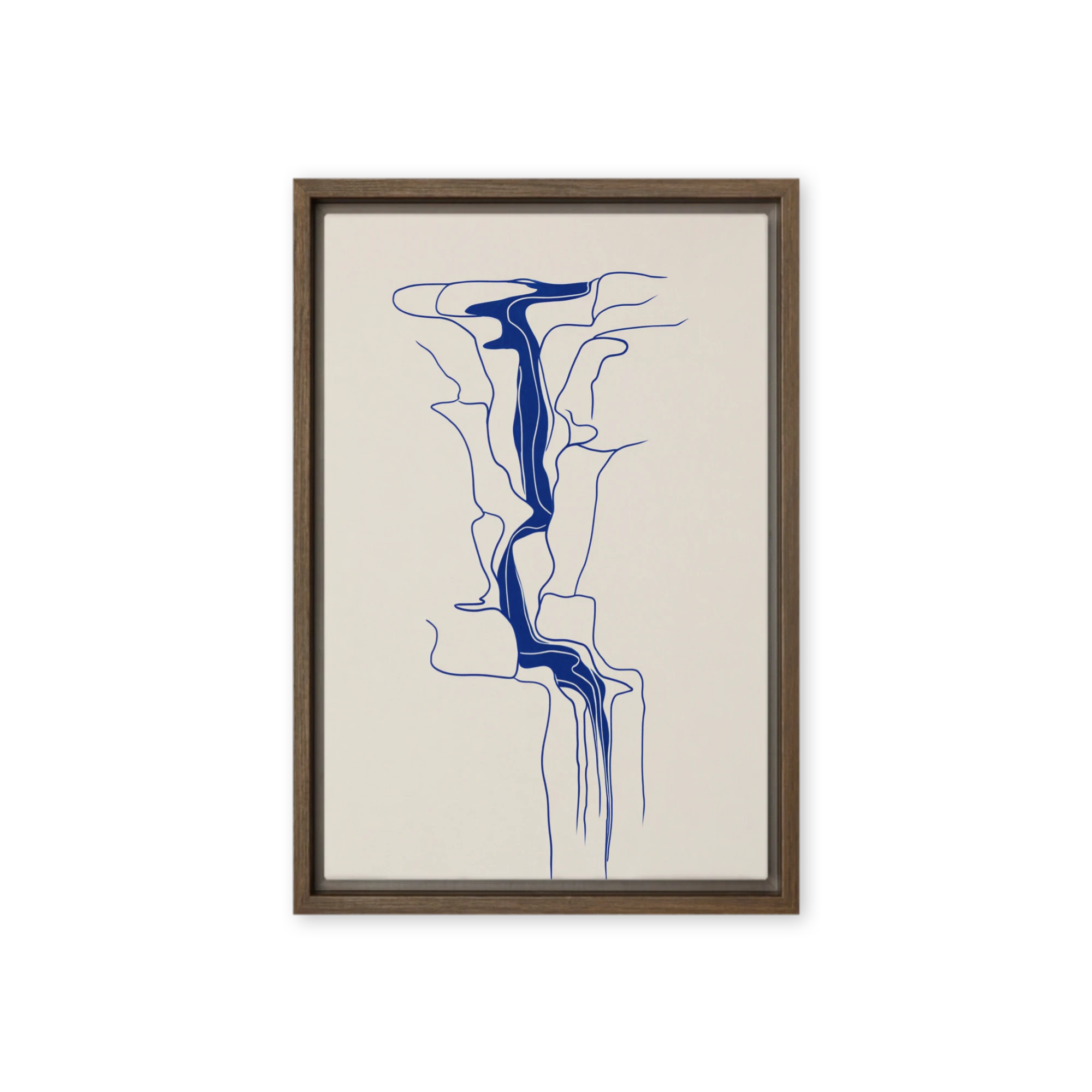 Flowing Blue Lines | Art Print