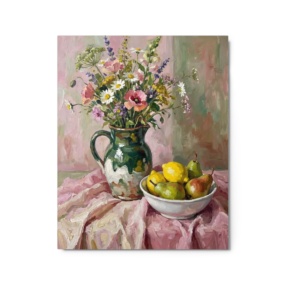 Summer Still Life 
 Canvas with Black Frame