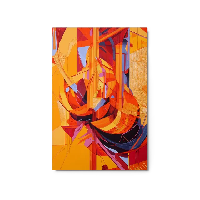 Fragmented Orange Flow | Art Print