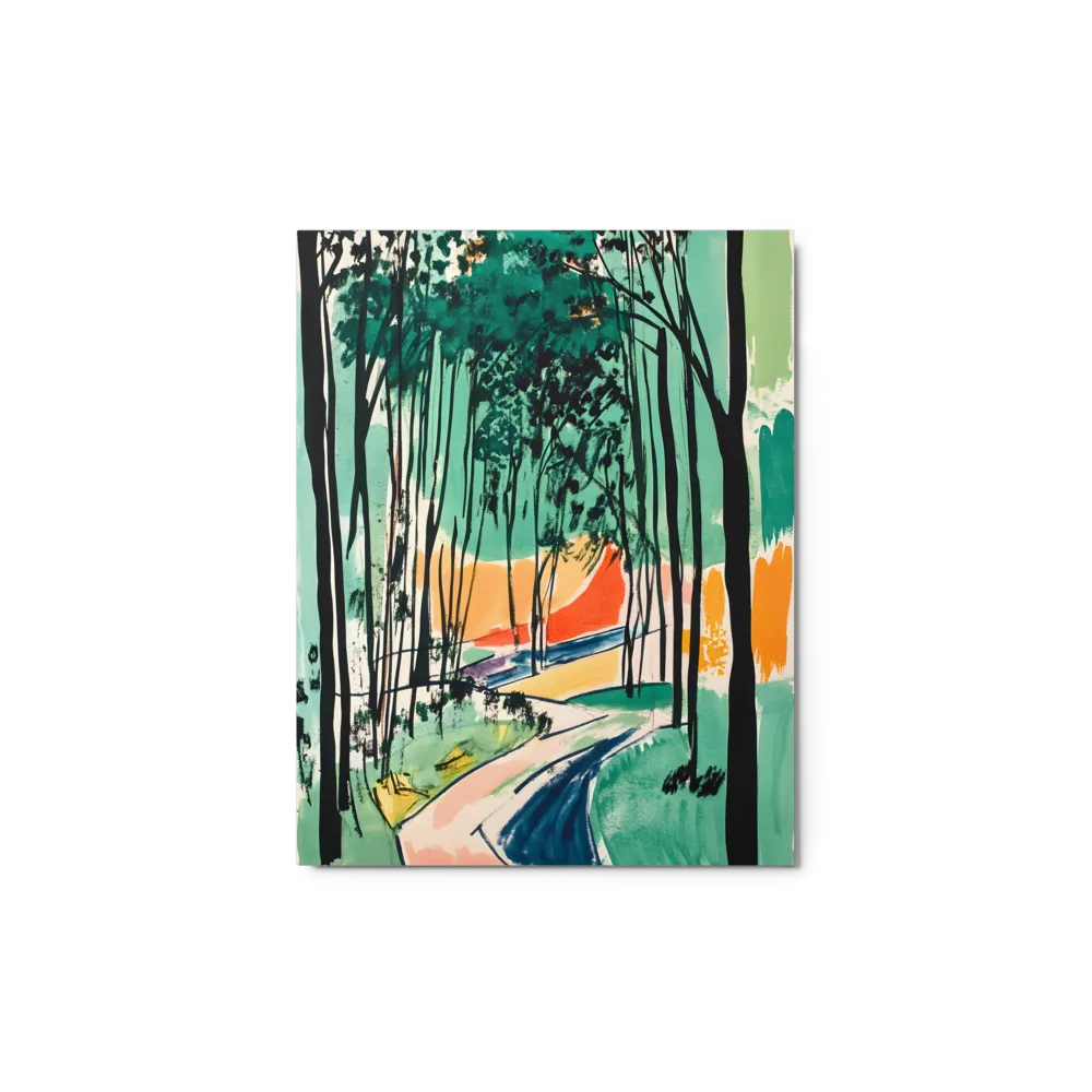 Forest Path Watercolor Ink