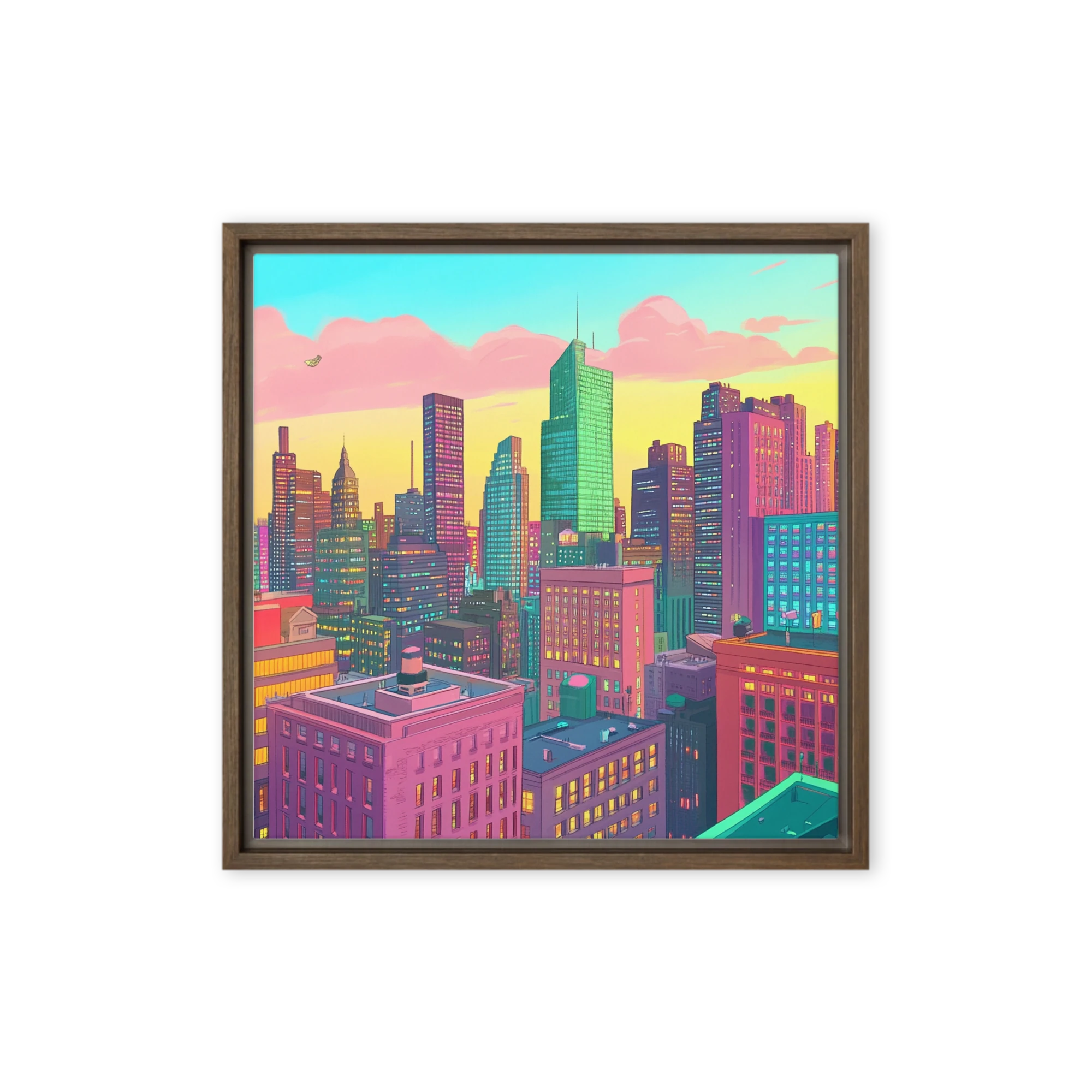 Neo-Pop City Sunset