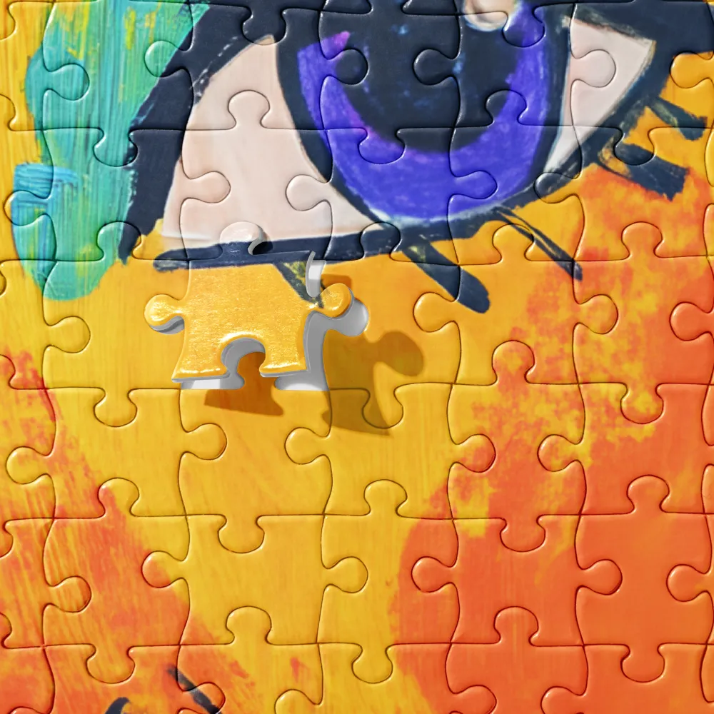 Stylized Pop Art Portrait 
 Jigsaw Puzzle