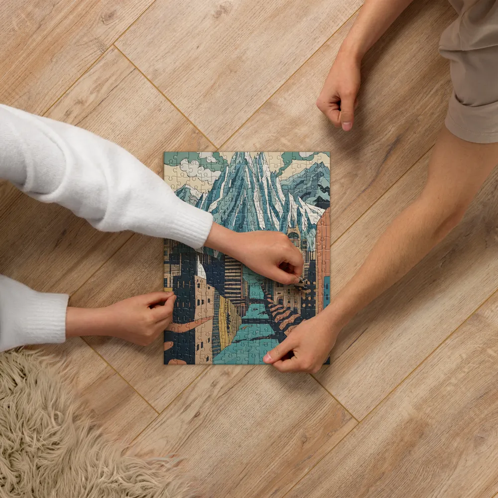 Glacial Cityscape 
 Jigsaw Puzzle