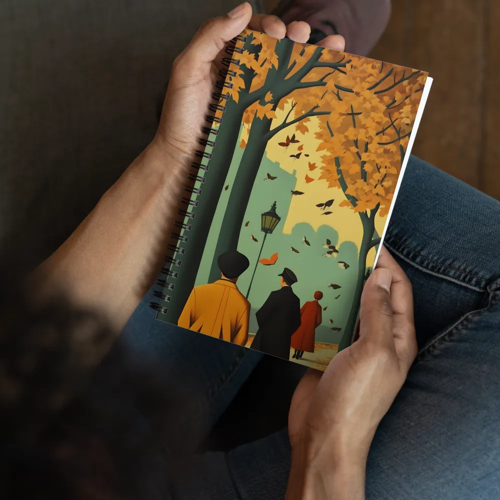 Autumnal City Stroll 
 Spiral Notebook | 140 pages