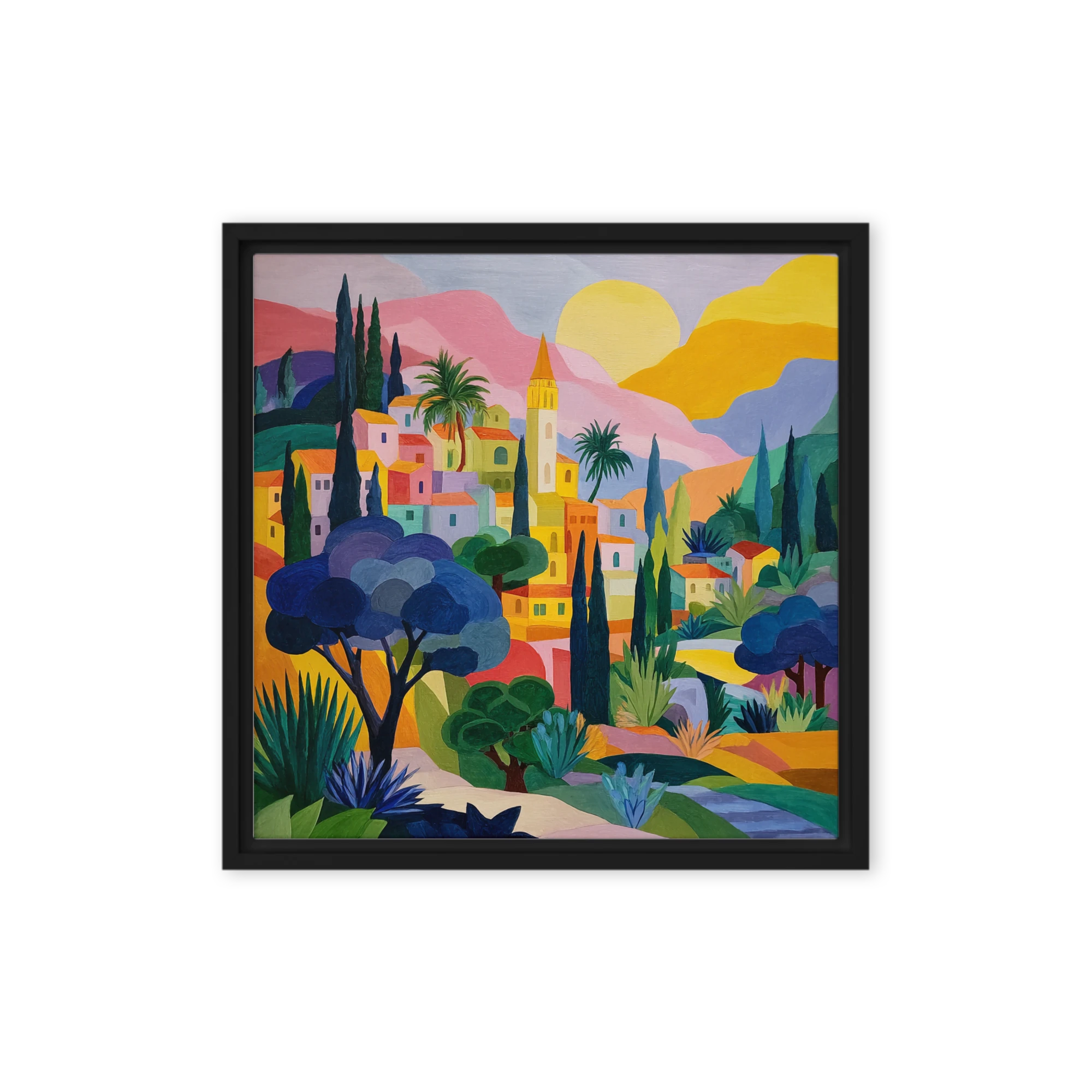 Mediterranean Cubist Village
