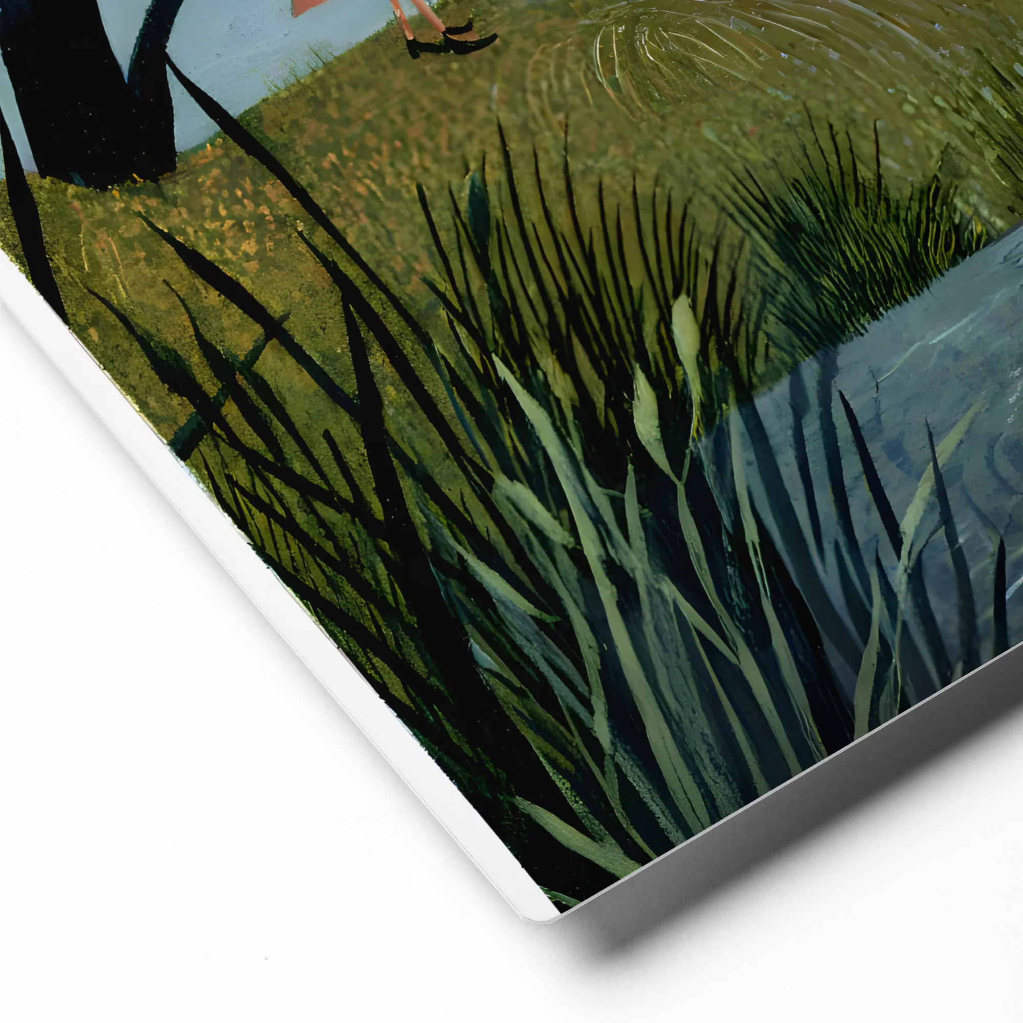 Moonlit Riverbank Gathering 
 Canvas | 26″x 26″