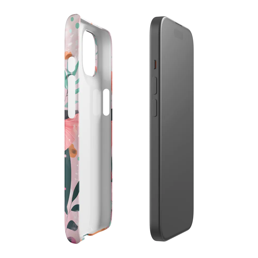 Whimsical Elephant with Flowers | Phone Case