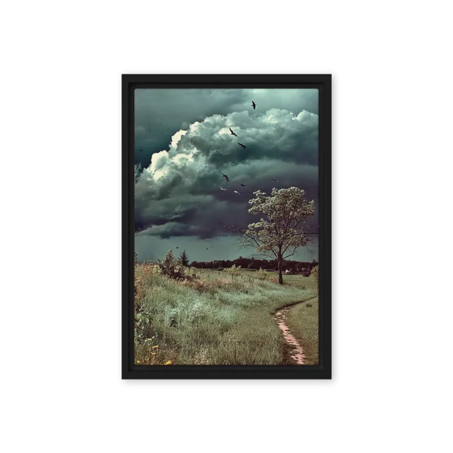 Gathering Storm on a Country Path | Art Print