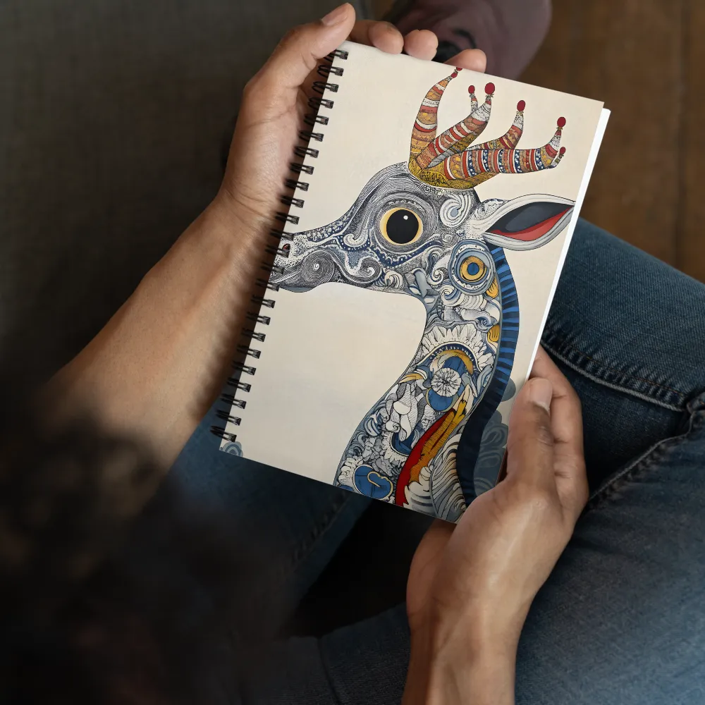 Fantastical Ornate Stag 
 Spiral Notebook | 140 pages