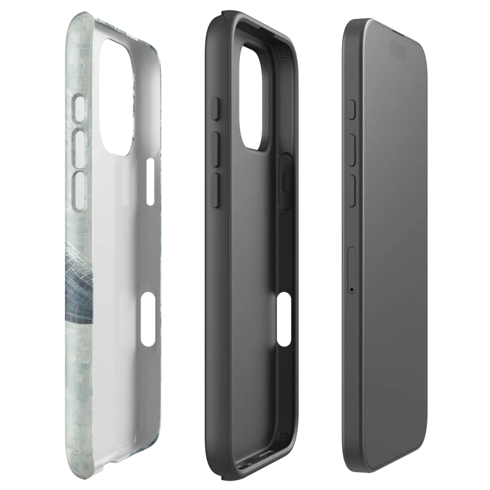 Futuristic Spaceship Over Cityscape | Phone Case