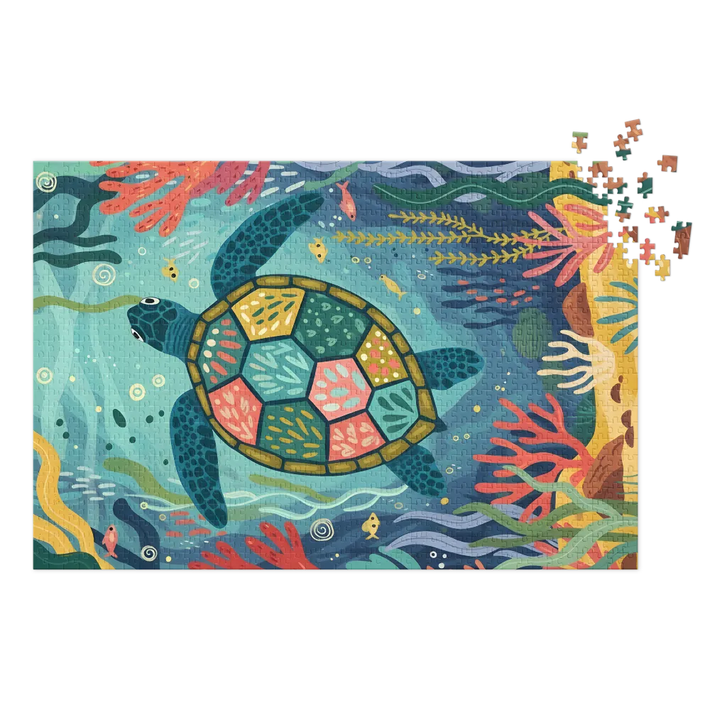 Mosaic Sea Turtle