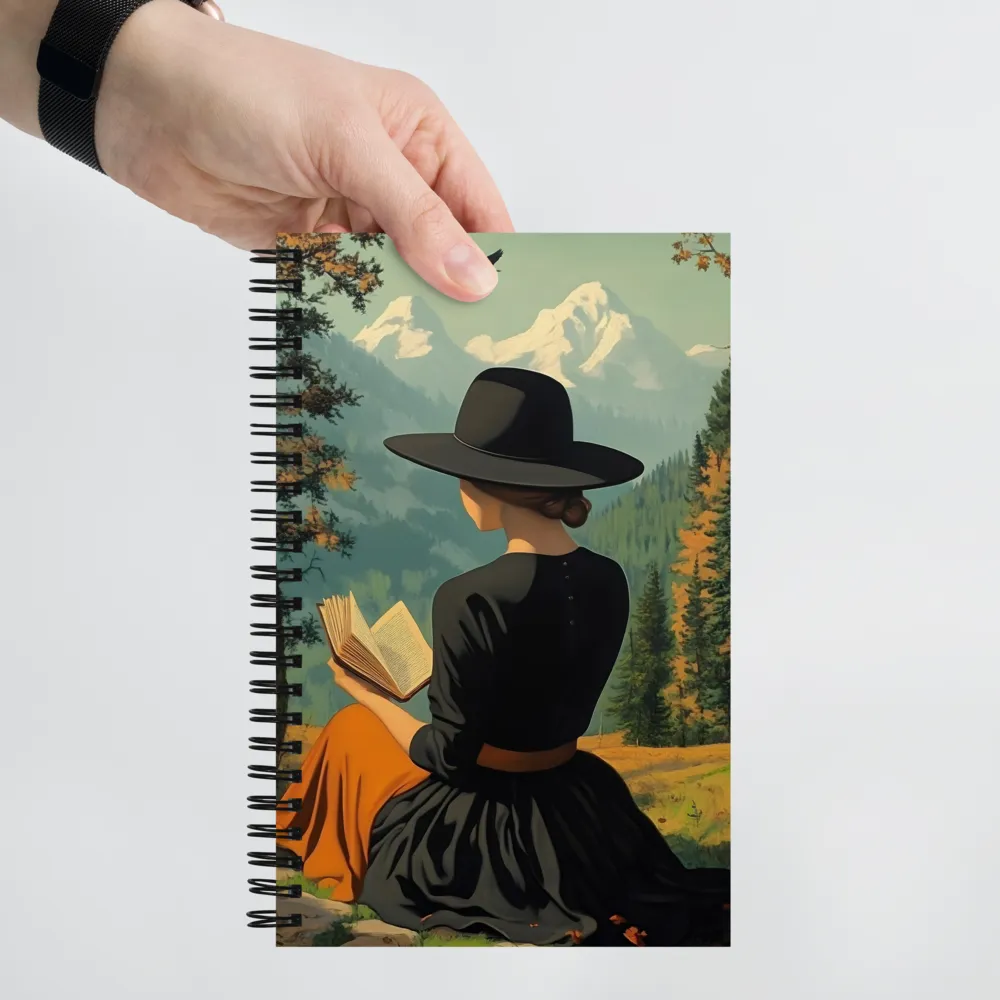 Quiet Reading in the Mountains 
 Spiral Notebook | 140 pages